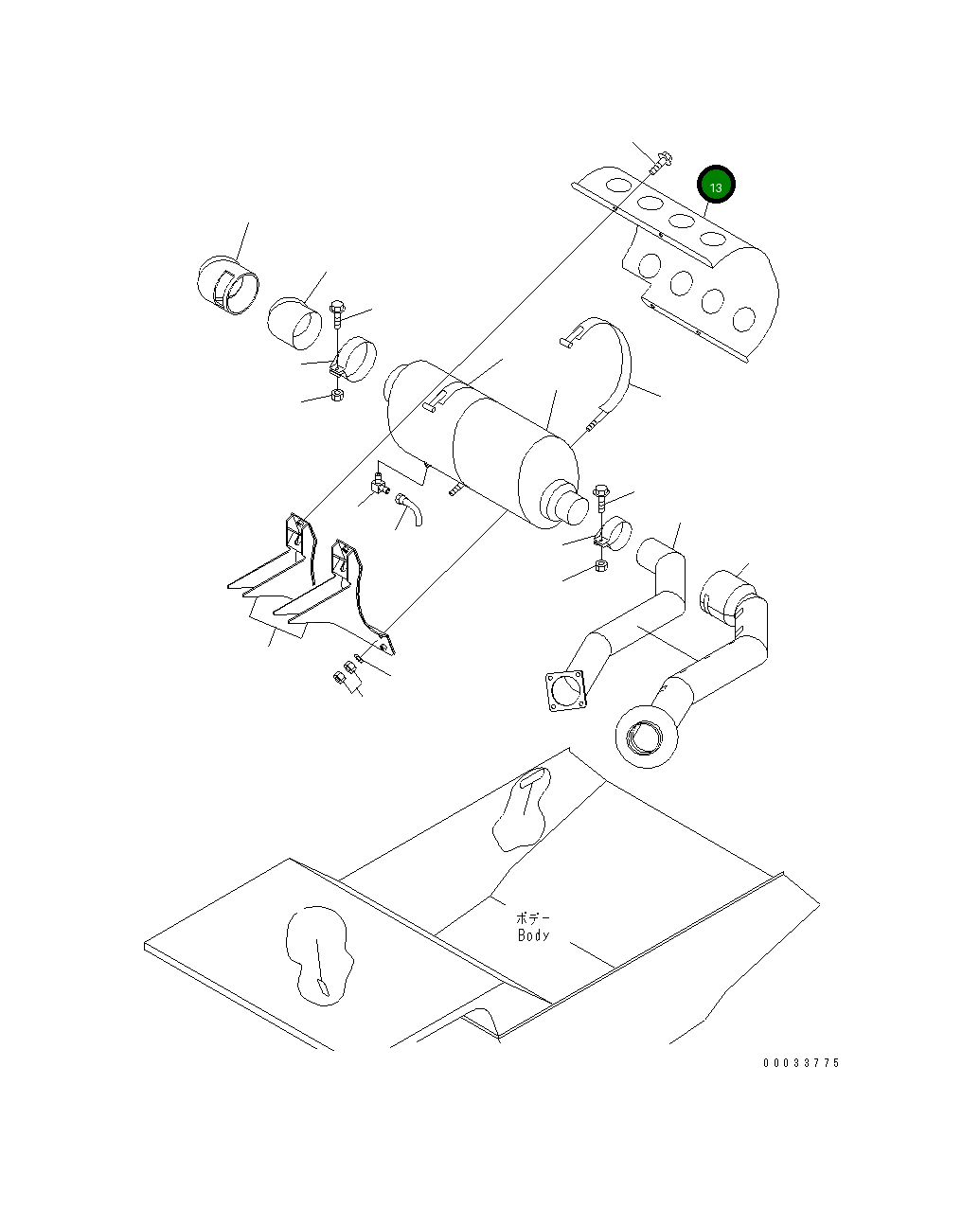 Крышка 567-92-75410  Komatsu