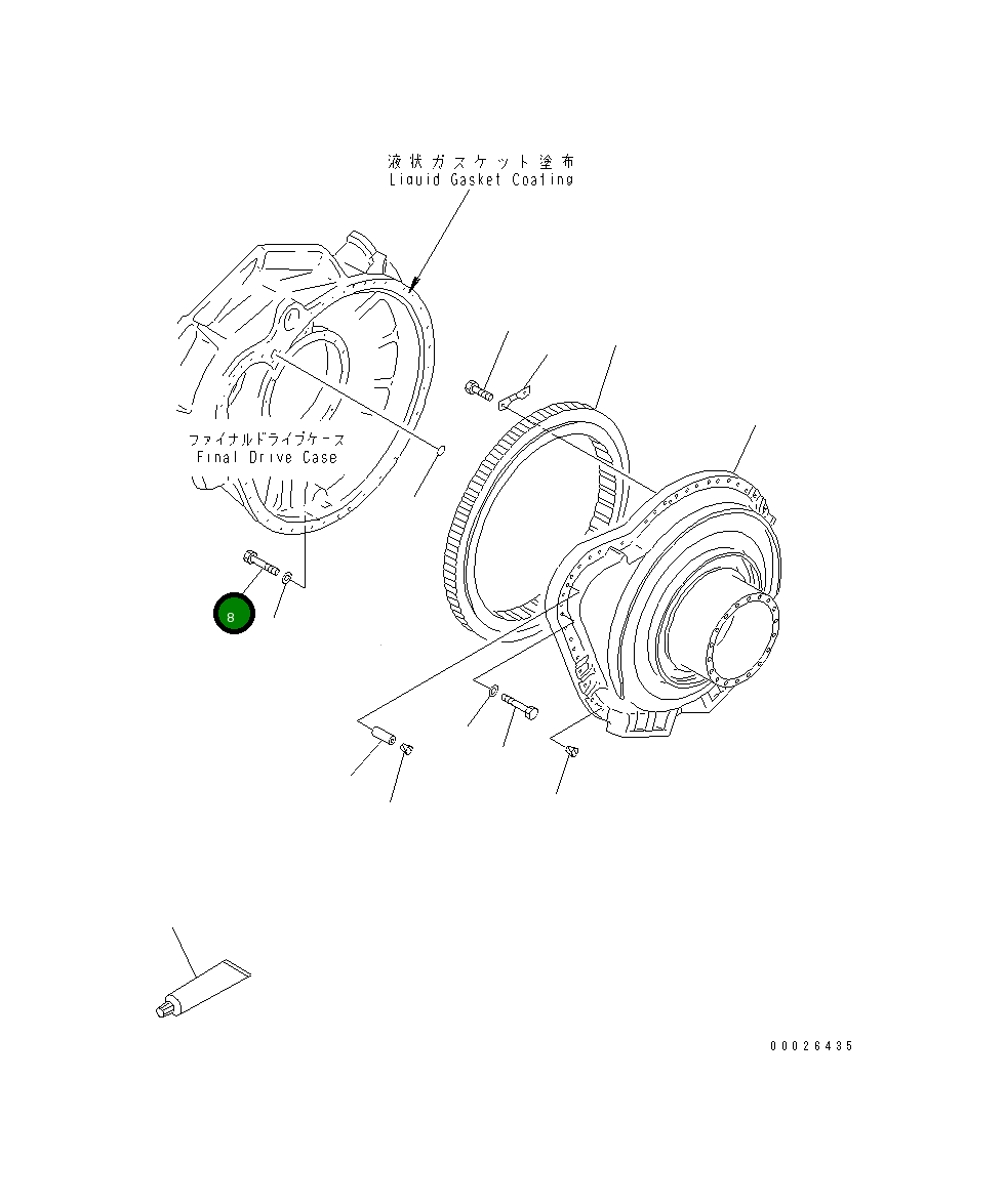 Болт 01011-83605 Komatsu