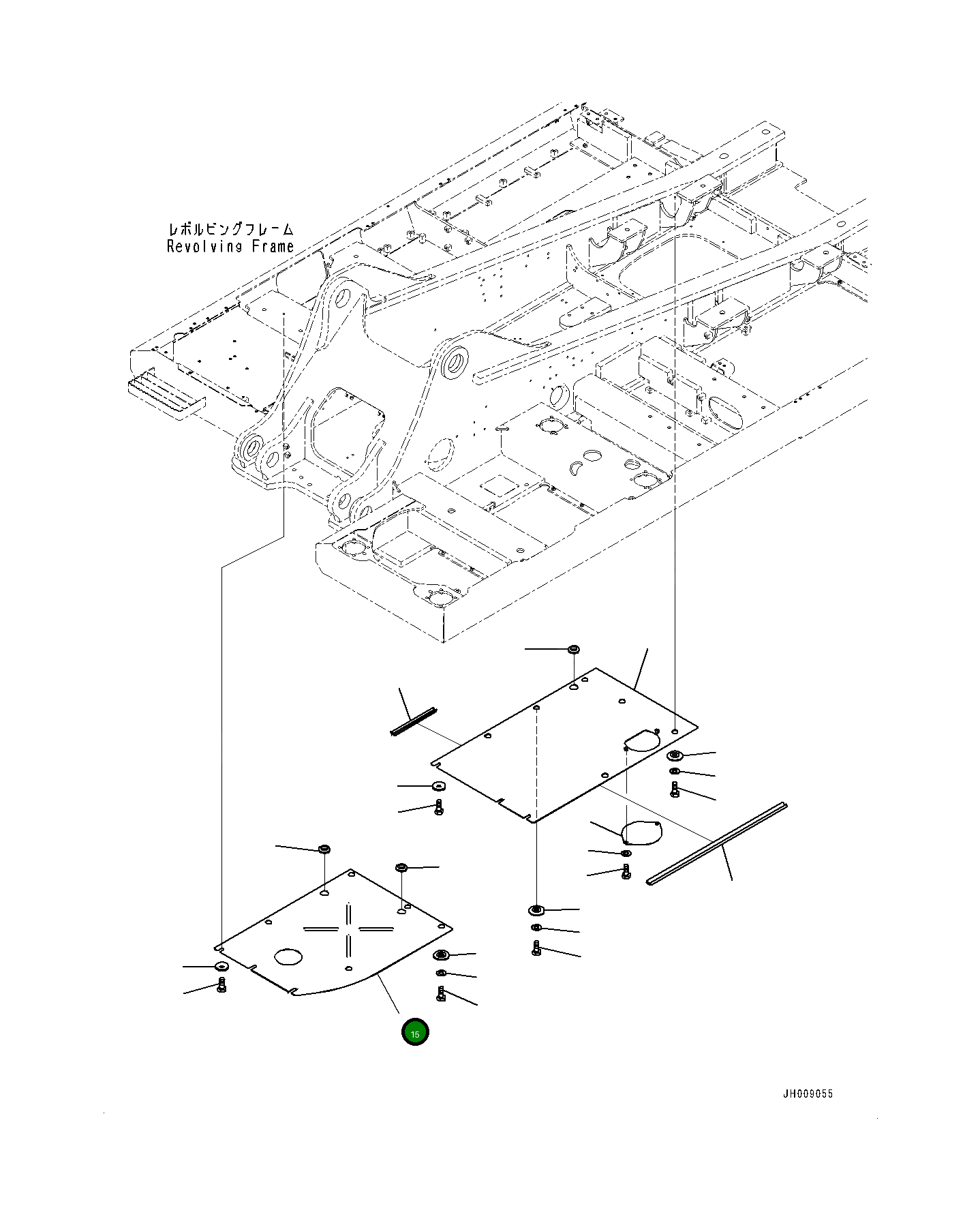 Крышка 207-54-78781  Komatsu