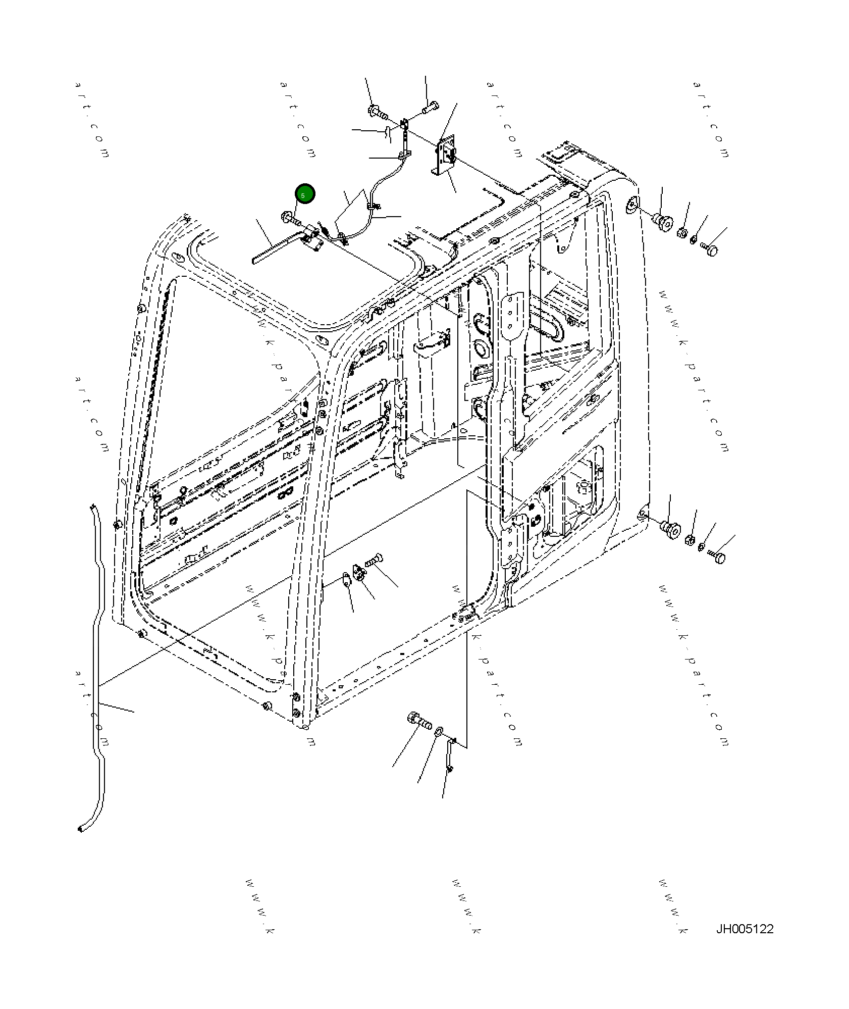 Болт 01435-80612 Komatsu