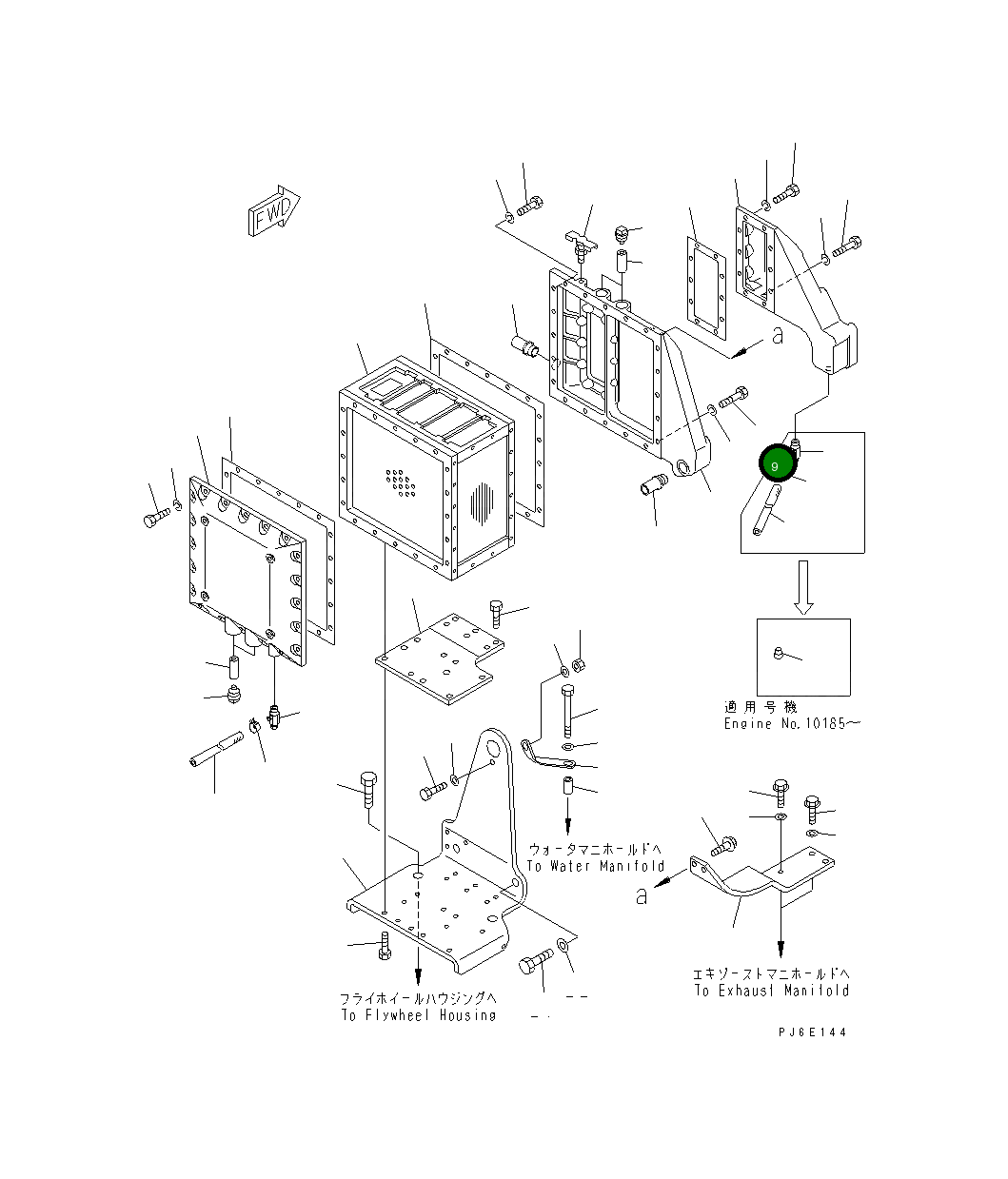 Болт TR50511711045  Komatsu