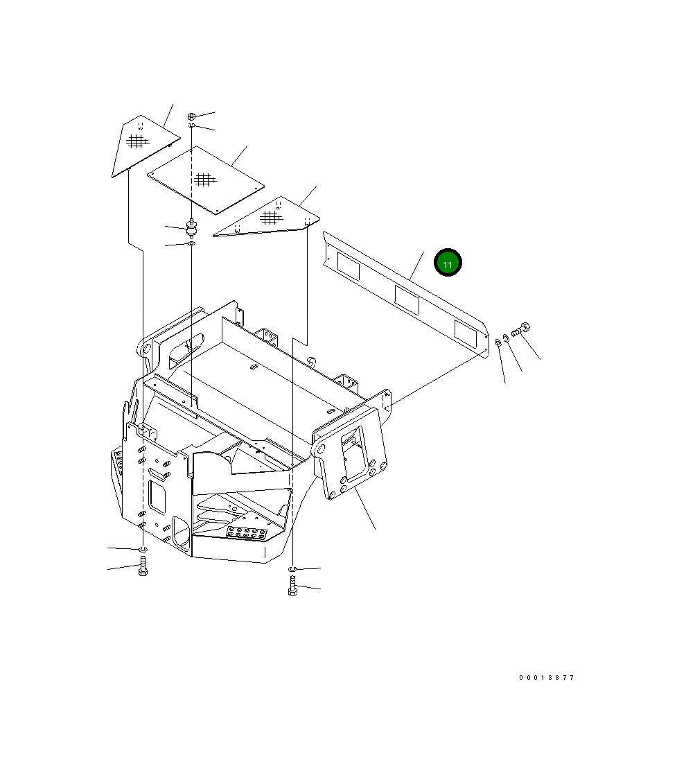 Крышка 266-51-94720 Komatsu