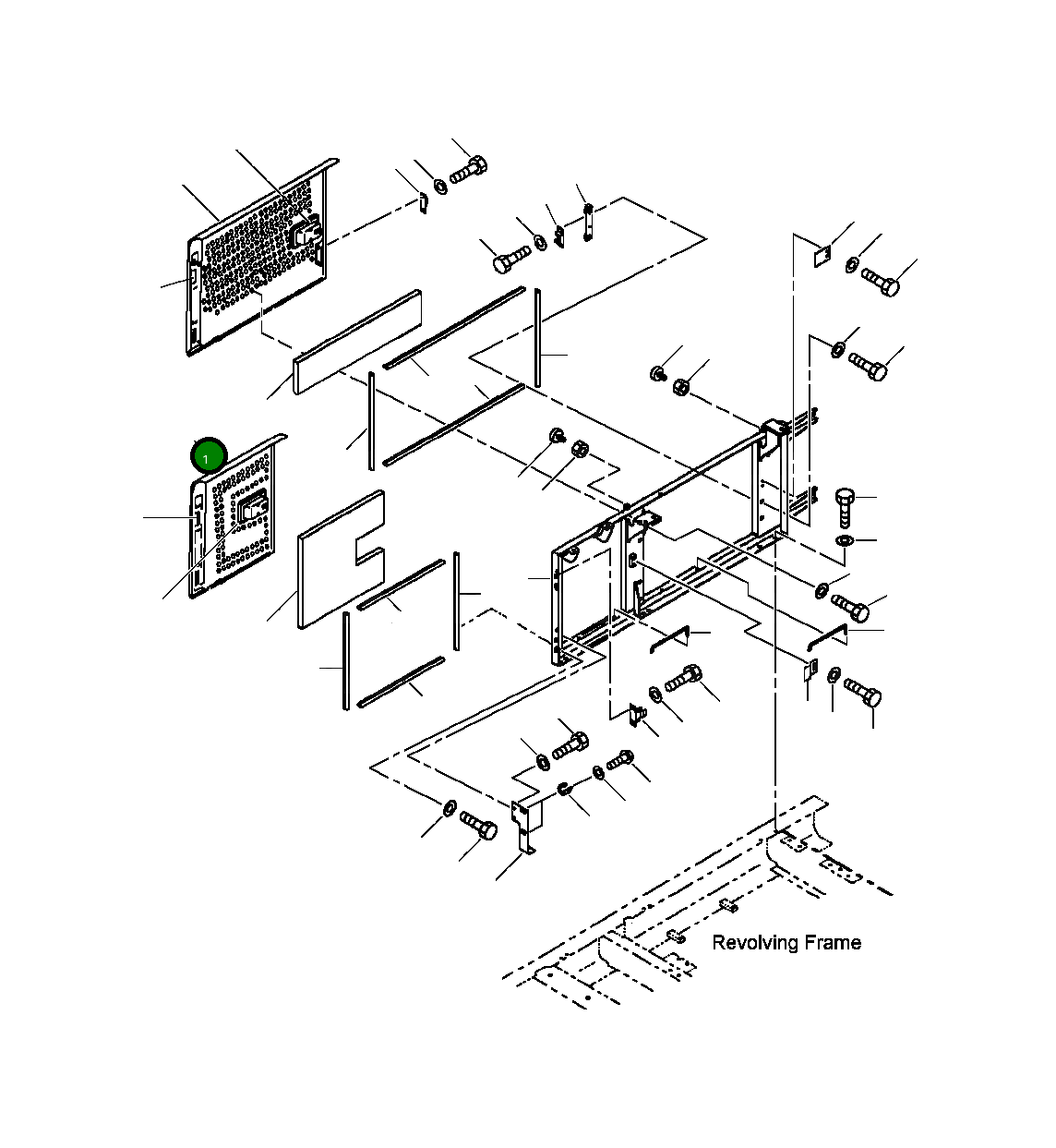 Крышка 208-54-61212 Komatsu