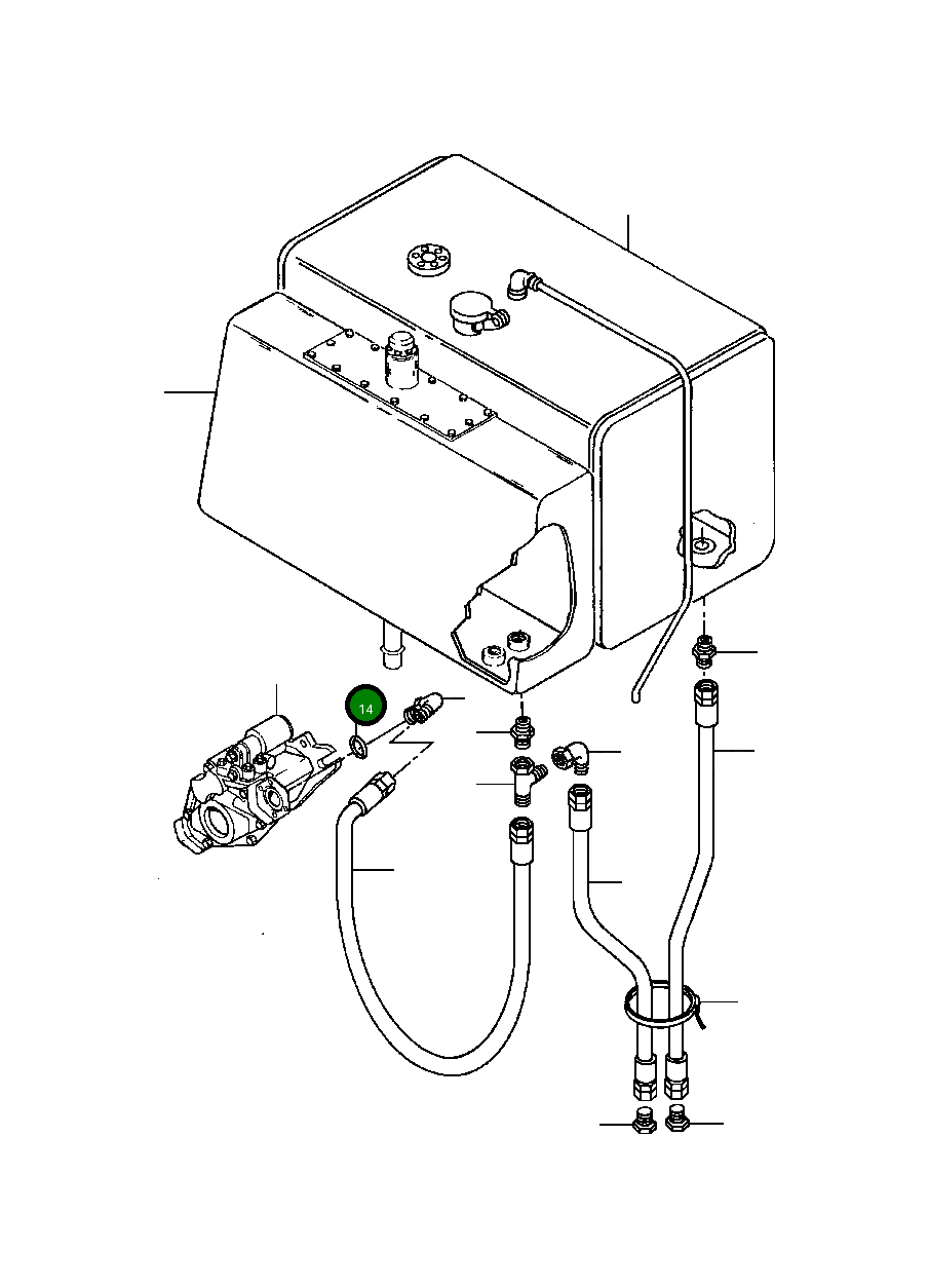 Кольцо уплотнительное (O-Ring) 364 885 R1 Komatsu