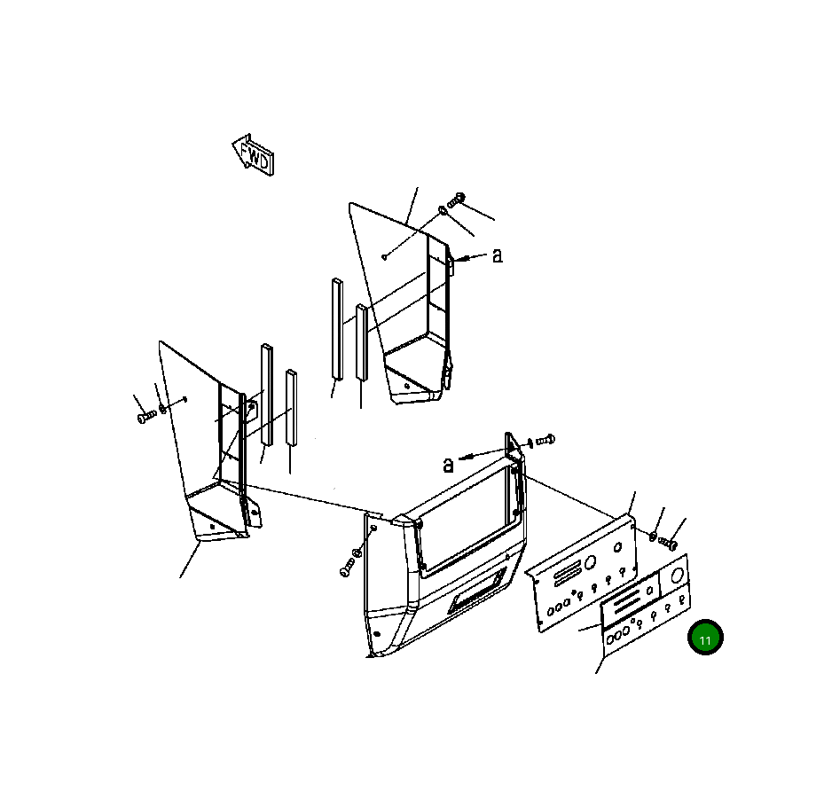 Крышка 124-54-68260 Komatsu