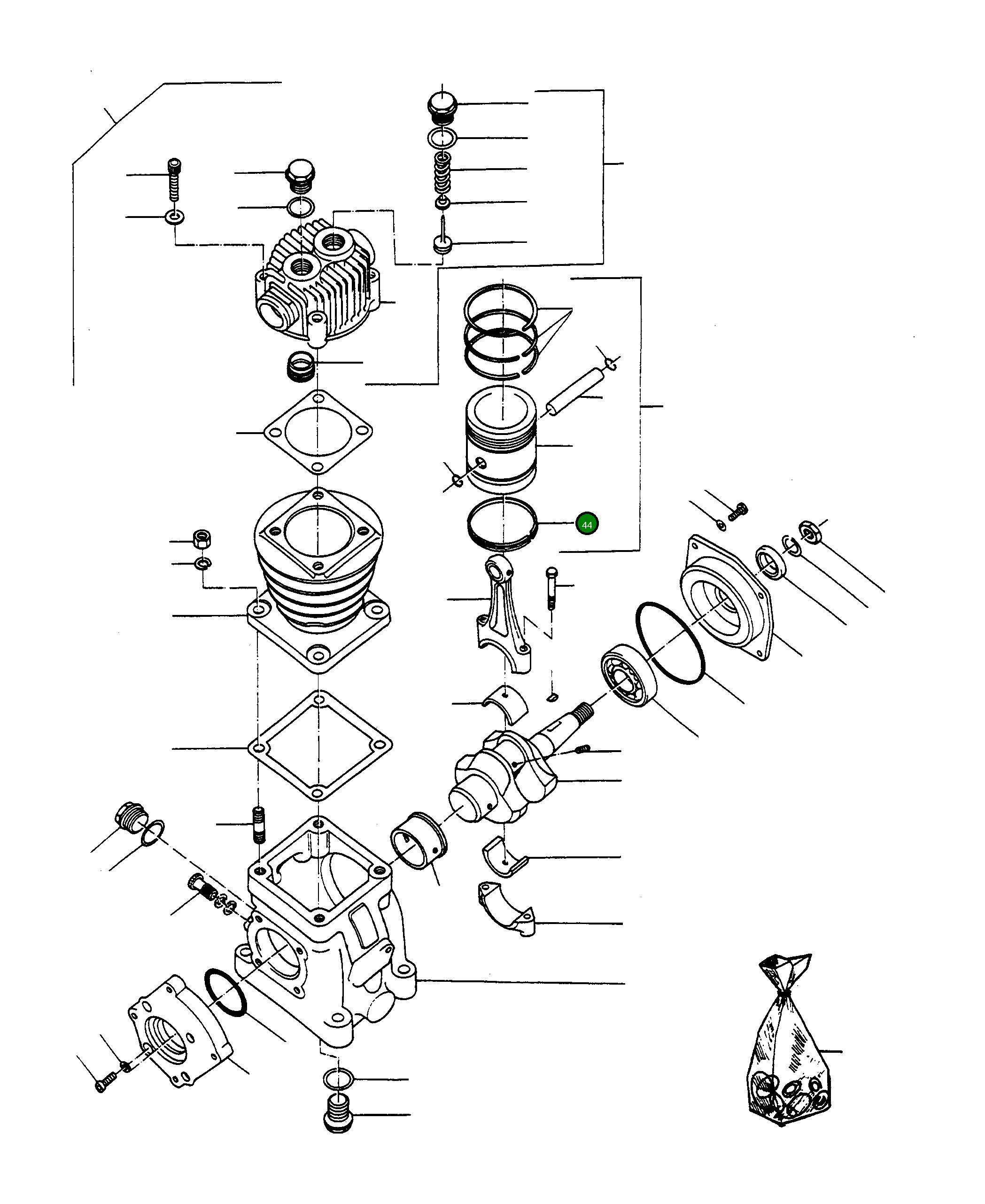 Кольцо 2862445M1 Komatsu