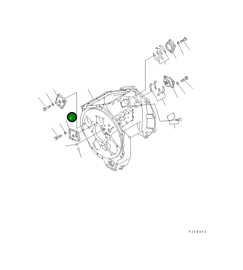 Крышка 14X-14-11121 Komatsu