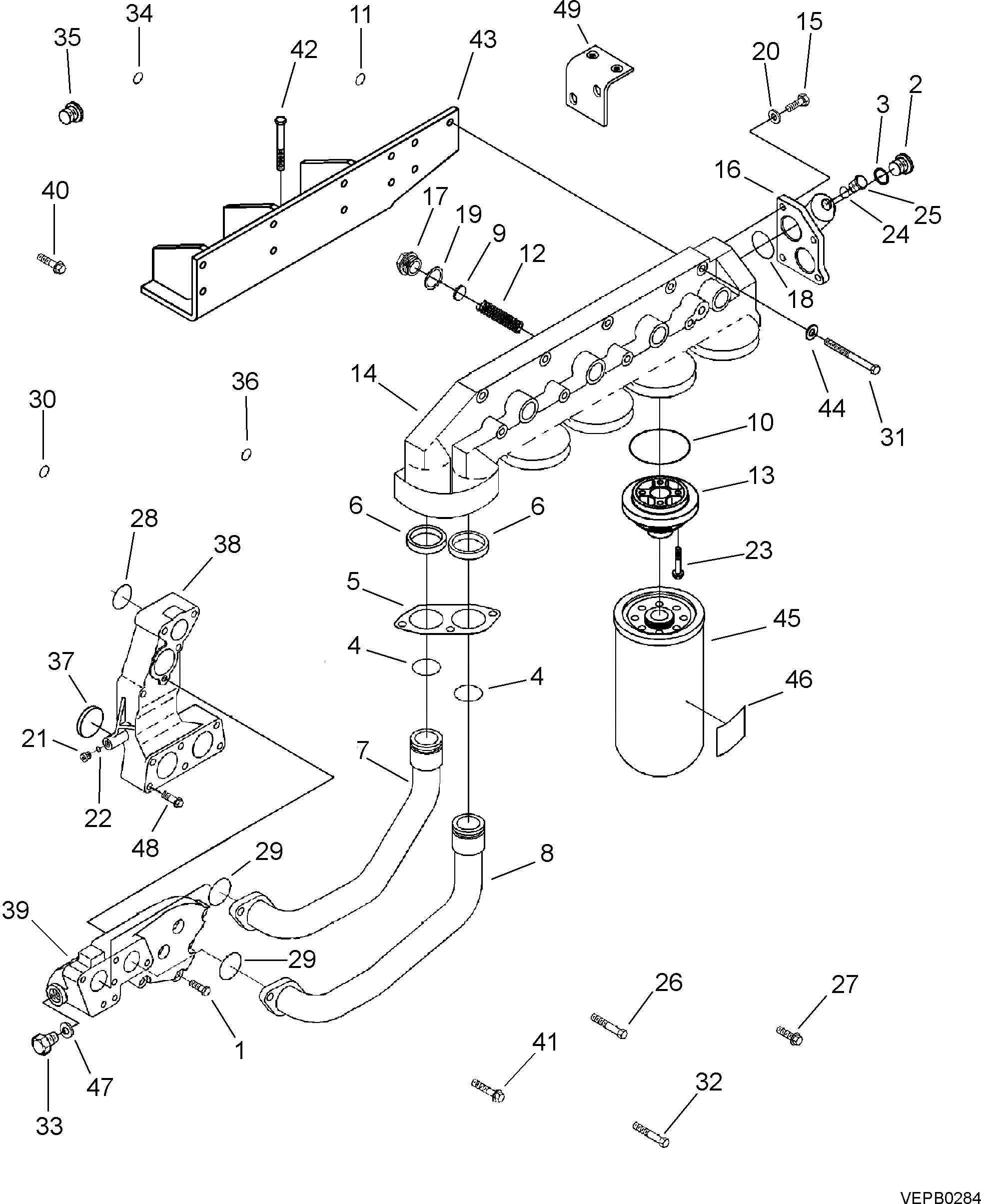 Болт 6216-84-8710 Komatsu