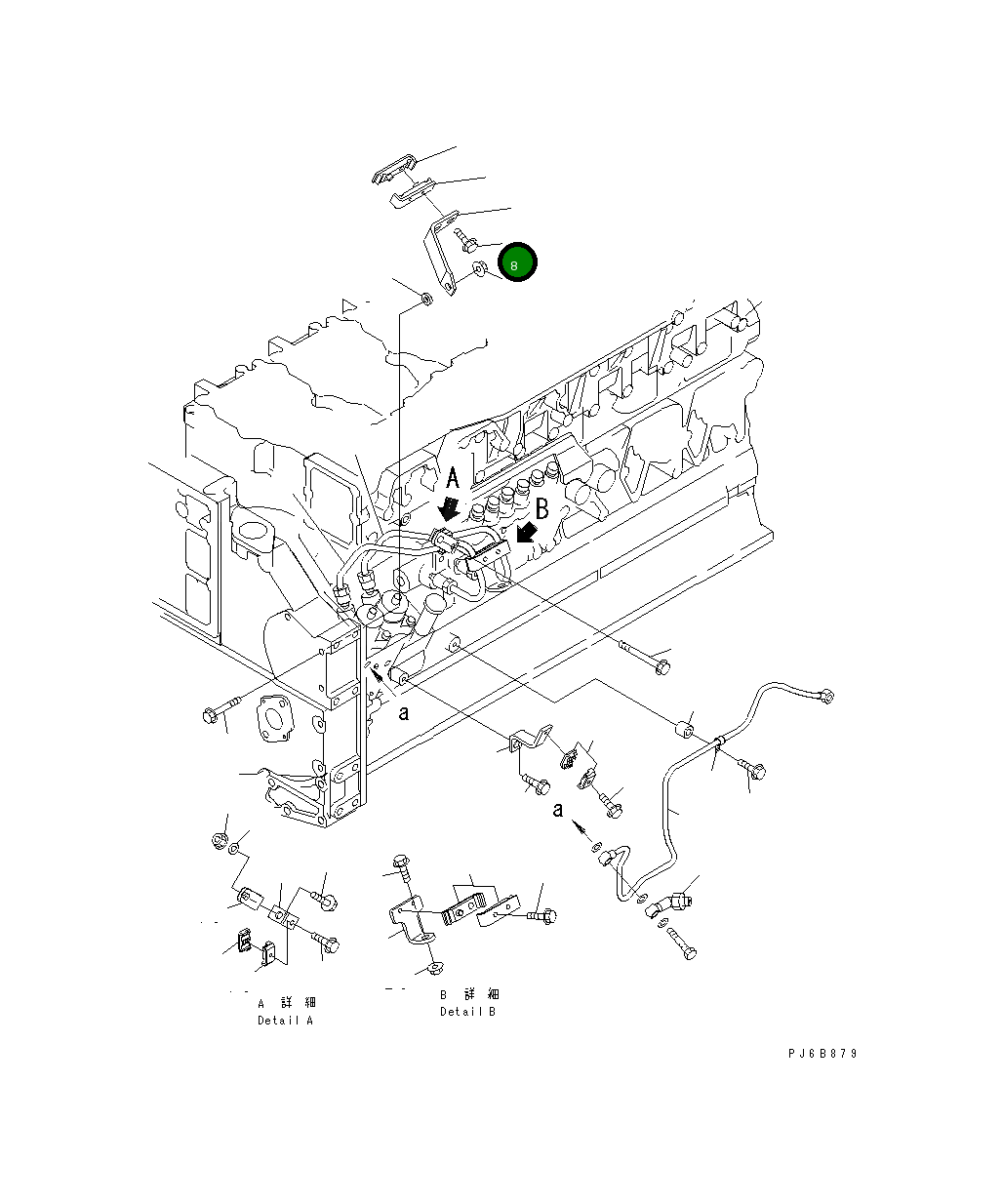 Болт 01435-00635 Komatsu