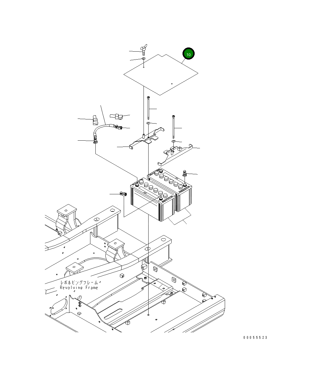 Крышка 21K-06-72340  Komatsu