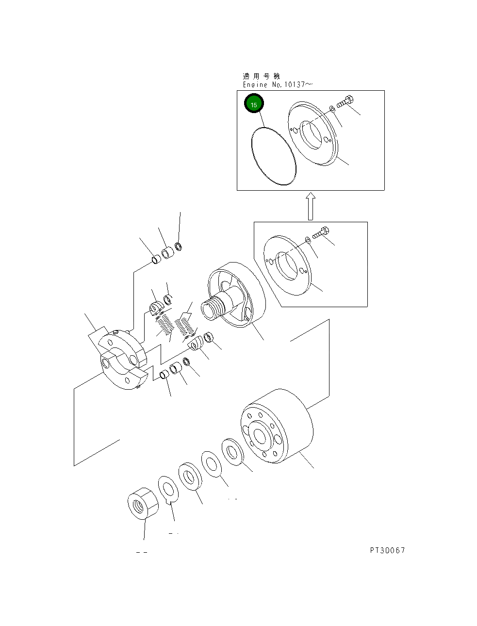 Кольцо уплотнительное (O-Ring) DK156437-0000 Komatsu