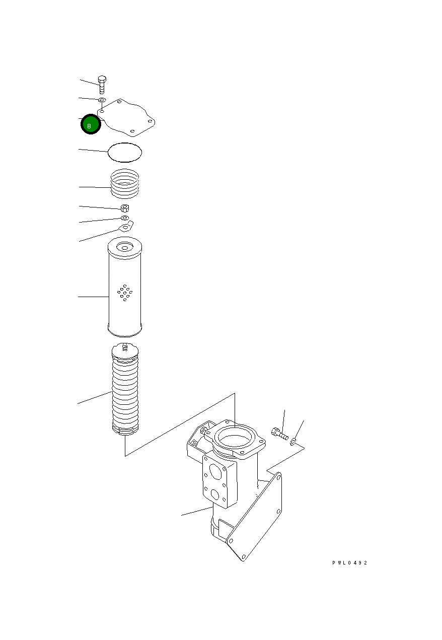 Крышка 196-49-34190 Komatsu