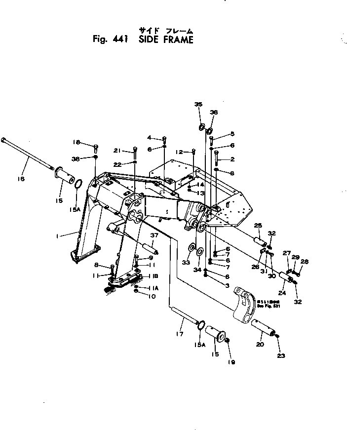 Болт 145-70-31261  Komatsu