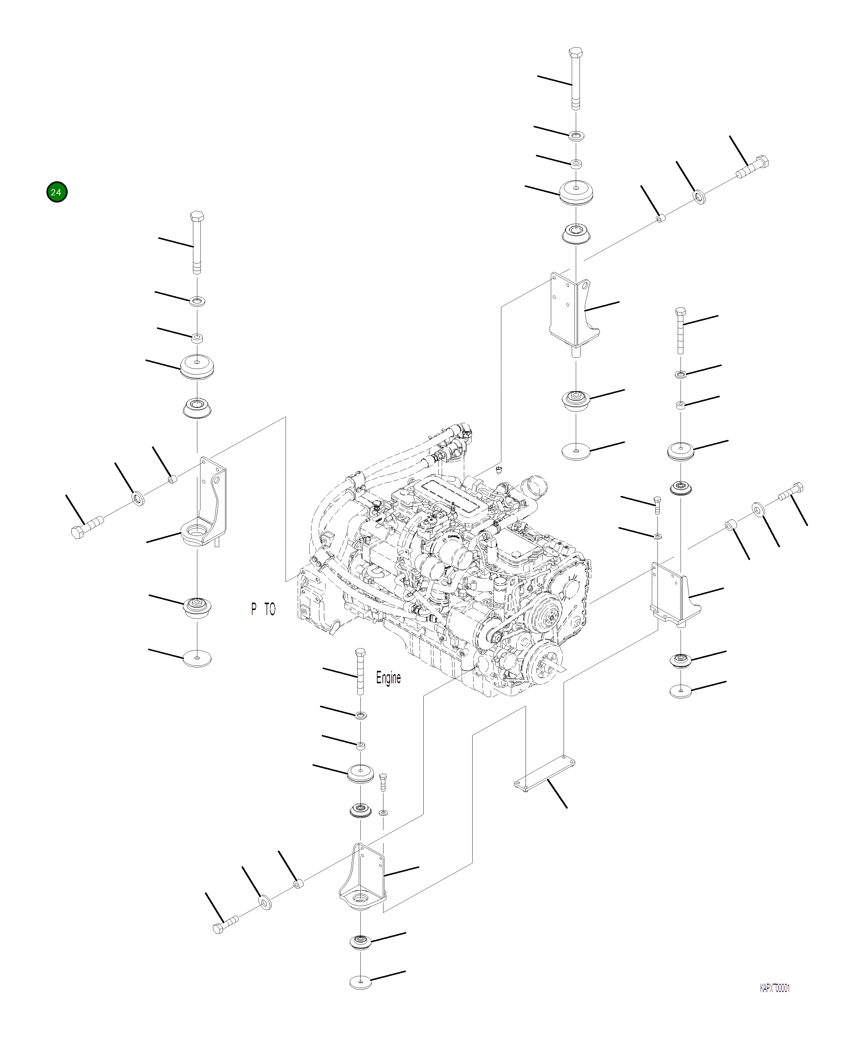 Болт 02010-81064  Komatsu