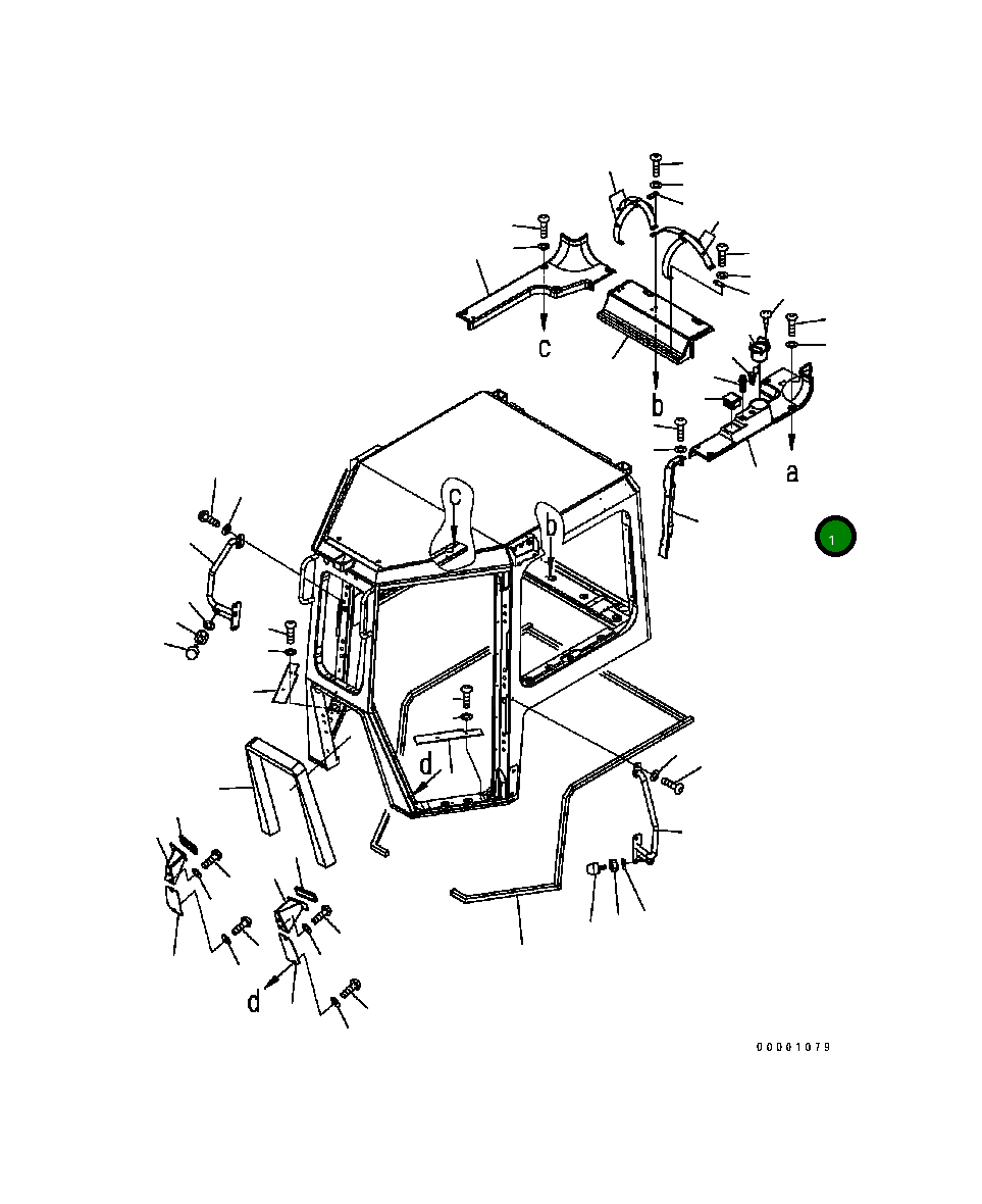 Крышка 124-Z11-8170 Komatsu