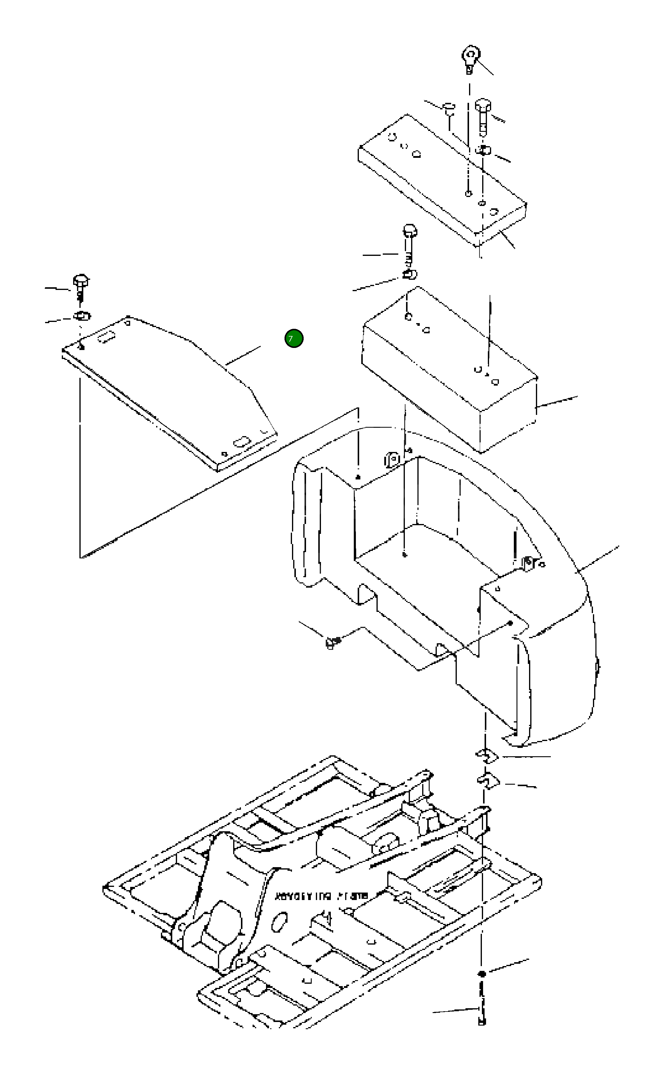 Крышка 208-46-KA620 Komatsu