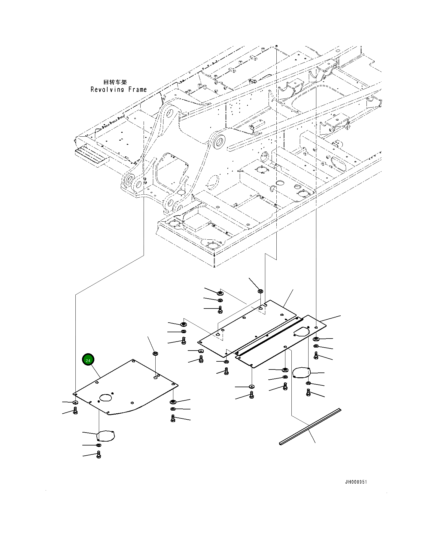 Крышка 207-54-74811  Komatsu