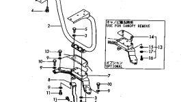 Основание навеса YM17218368201K Komatsu
