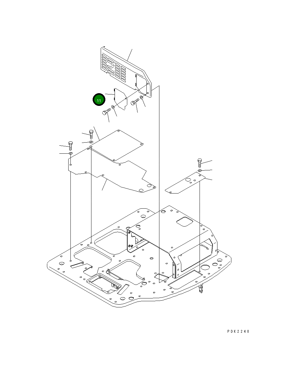 Крышка 20T-978-8310  Komatsu