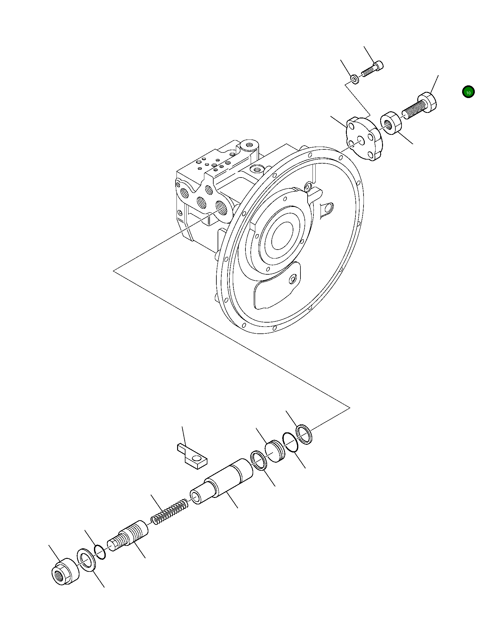 Болт 708-2L-24740 Komatsu