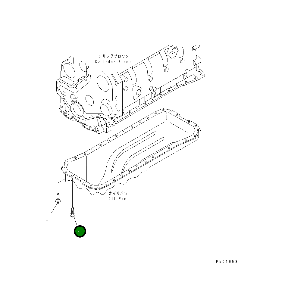 Болт 6732-21-6610 Komatsu