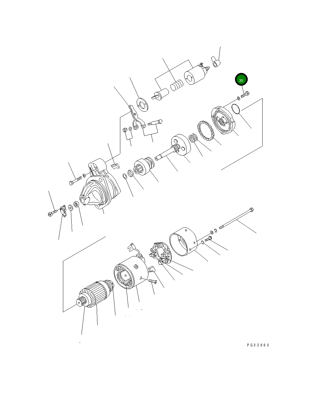 Болт YM26106-060302 Komatsu