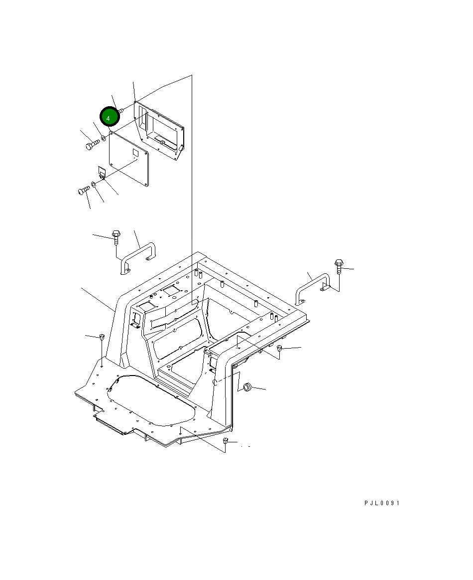 Крышка 17A-54-22120 Komatsu
