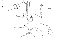 Втулка 6127-31-3131 Komatsu
