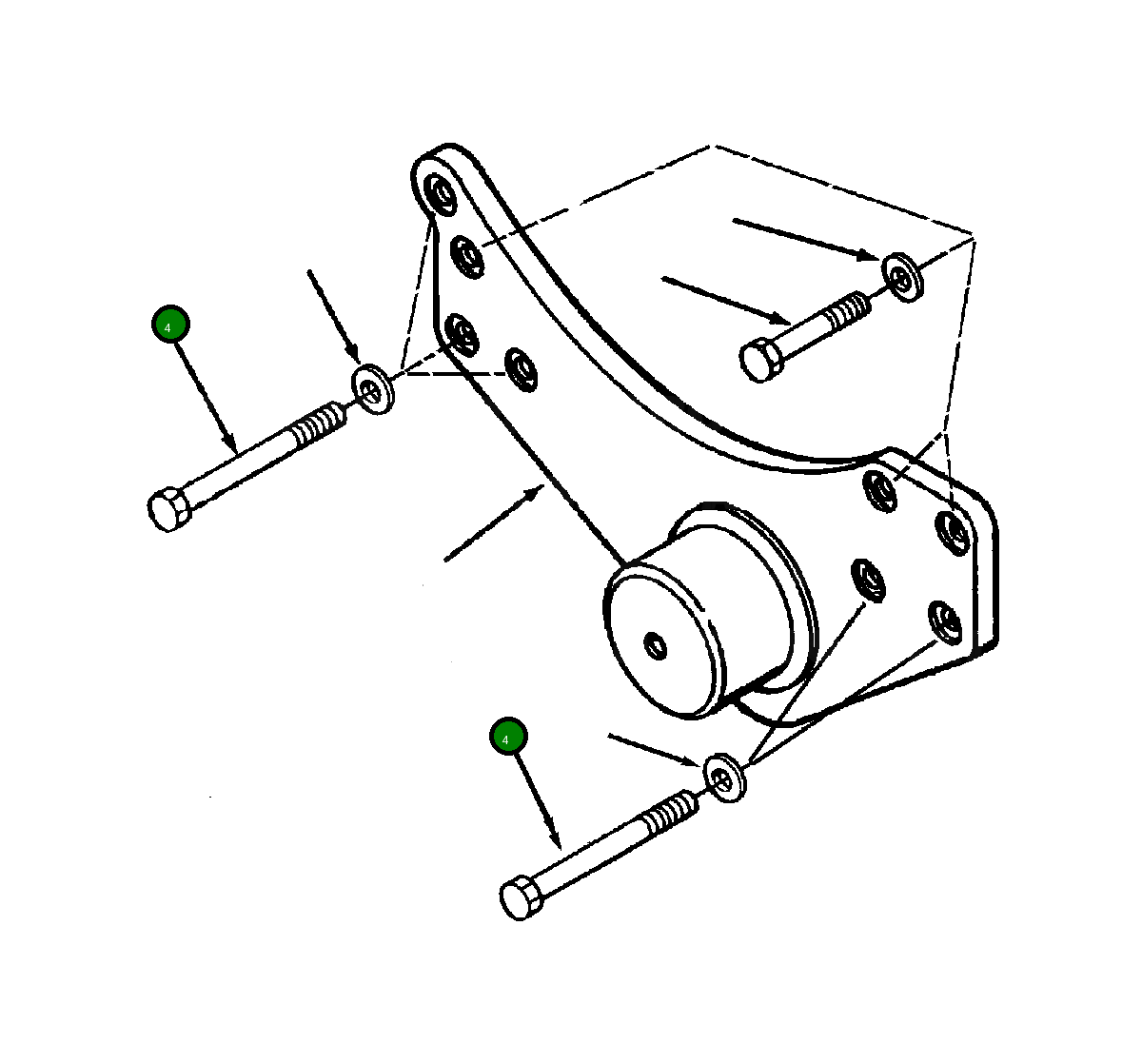 Болт 1246 264 H1 Komatsu