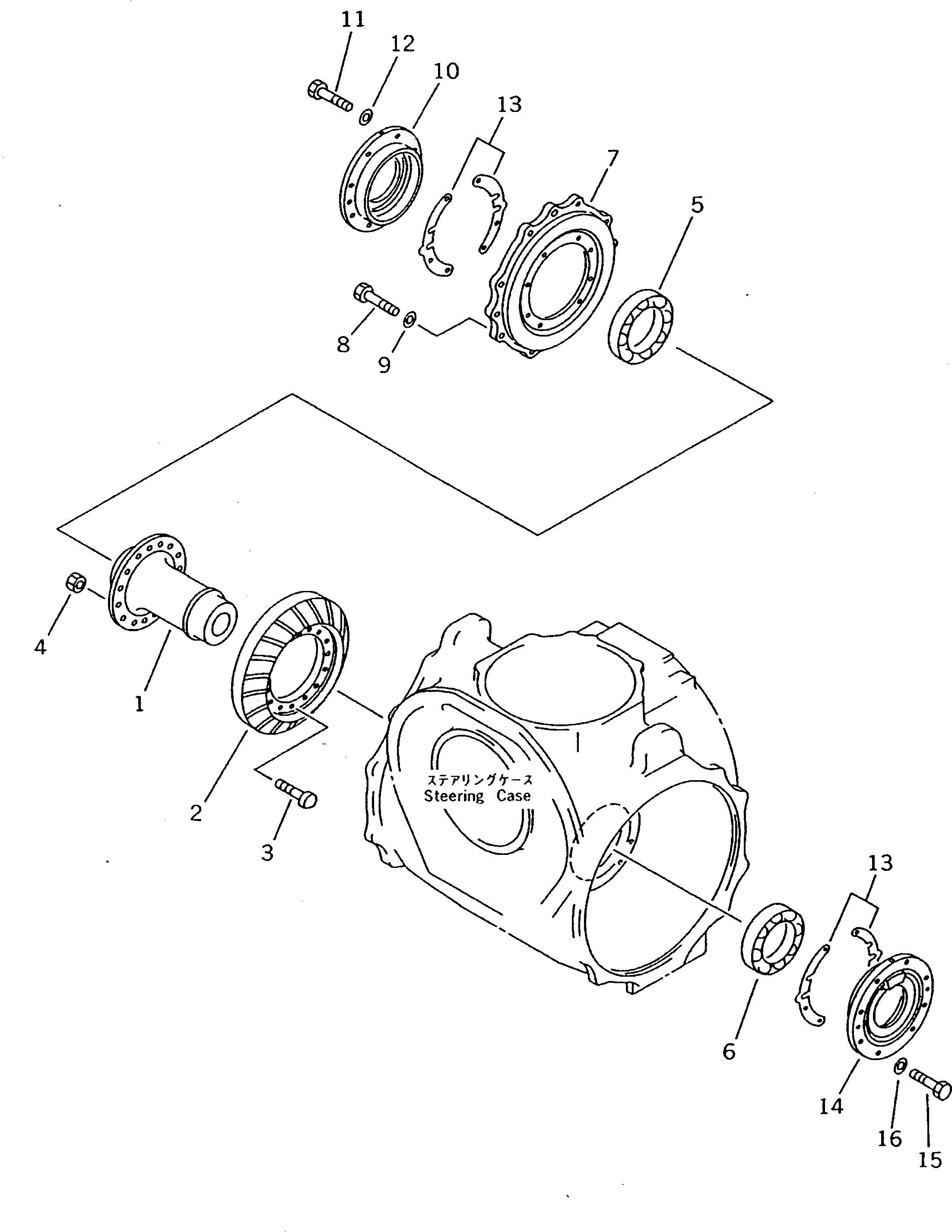 Болт 01084-01445  Komatsu