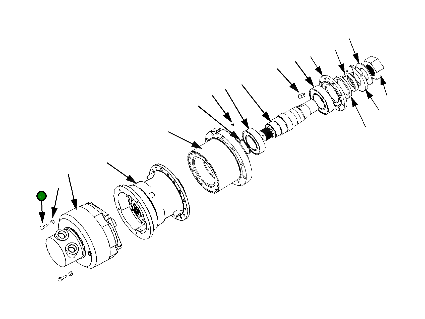Болт 0101081030  Komatsu