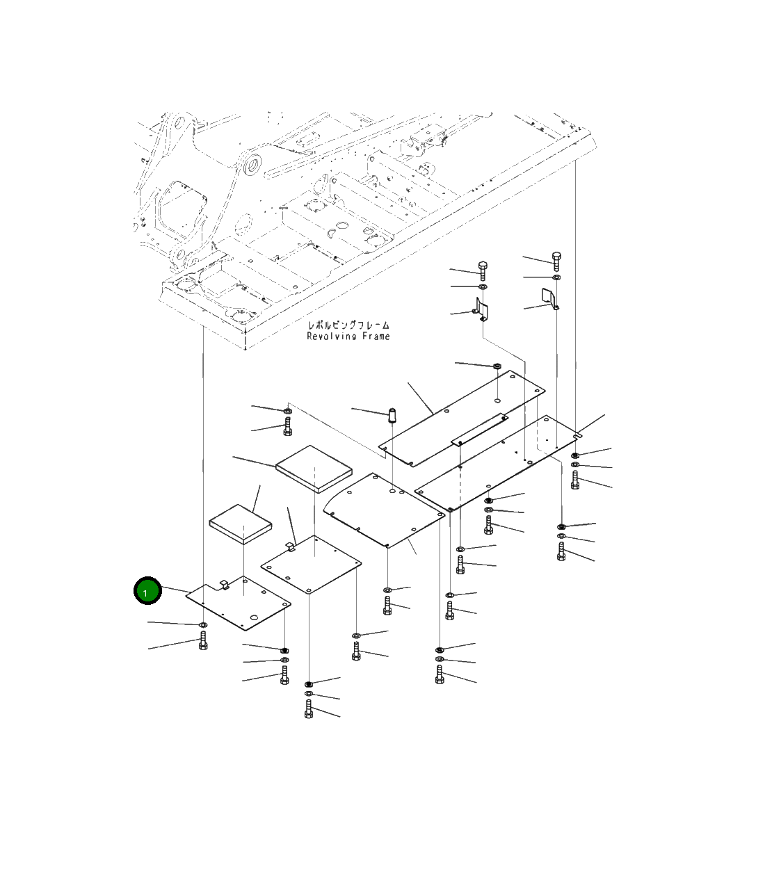 Крышка 207-54-42281 Komatsu