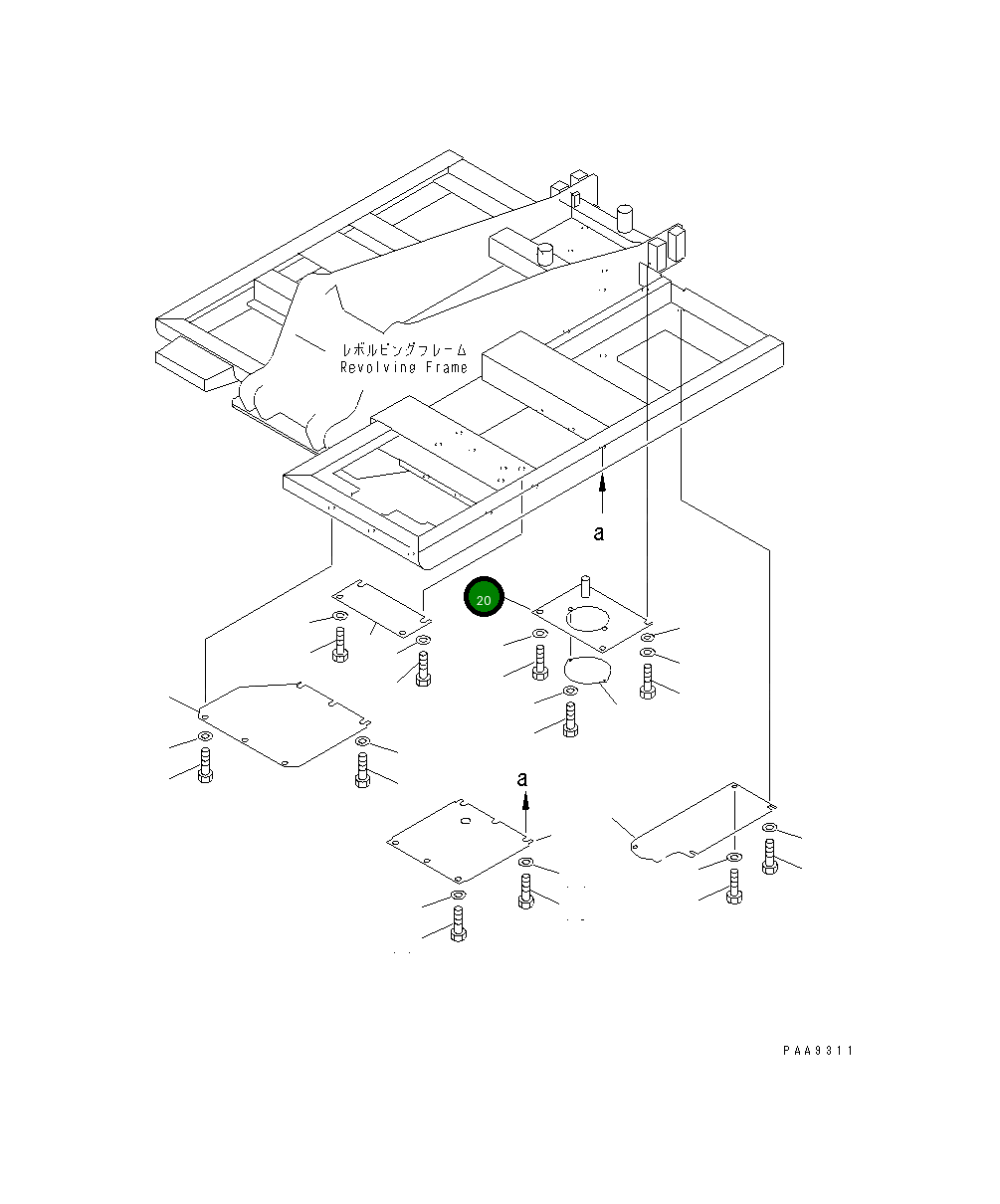 Крышка 203-54-62764 Komatsu