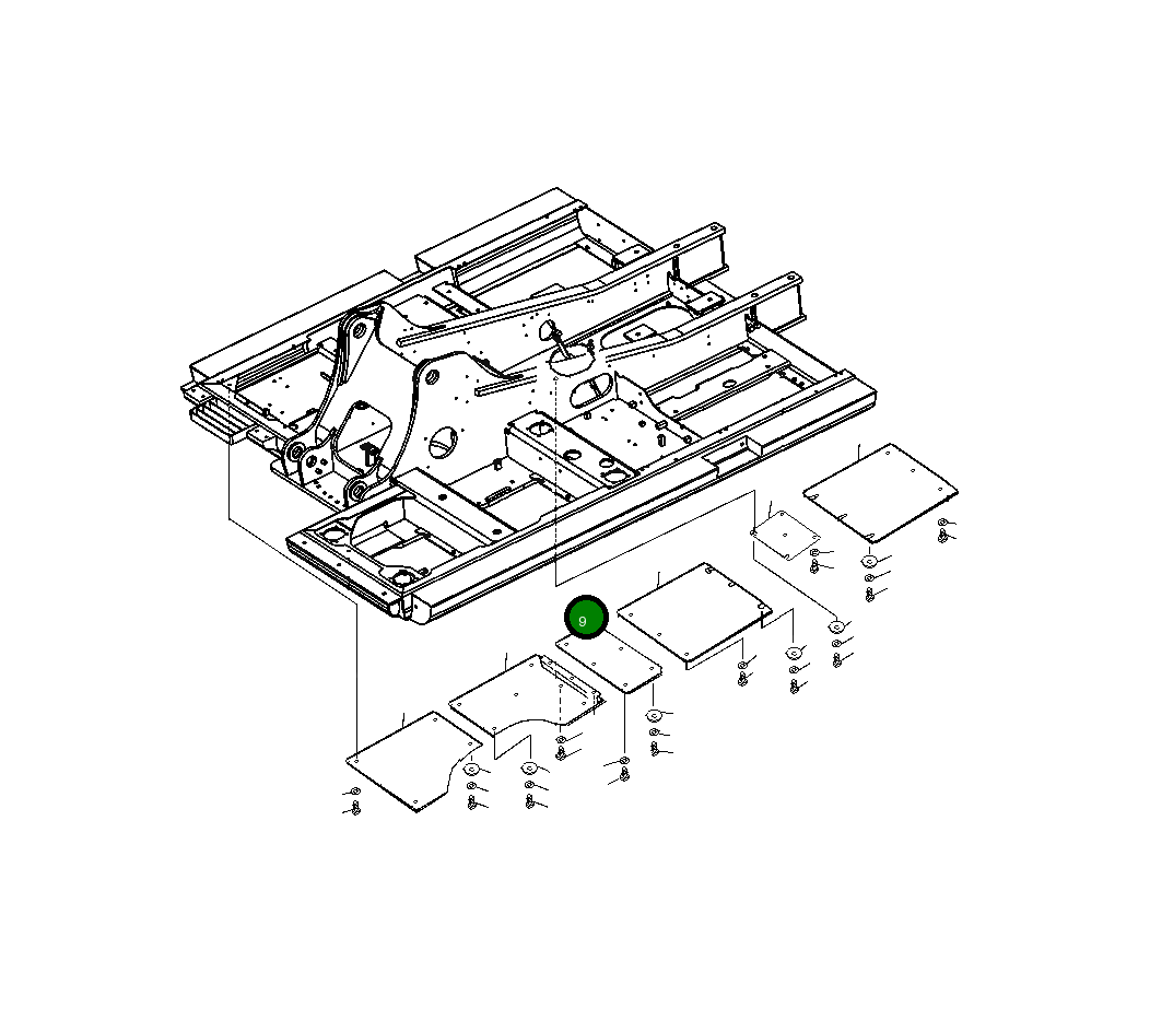Крышка 20Y-54-J2290 Komatsu