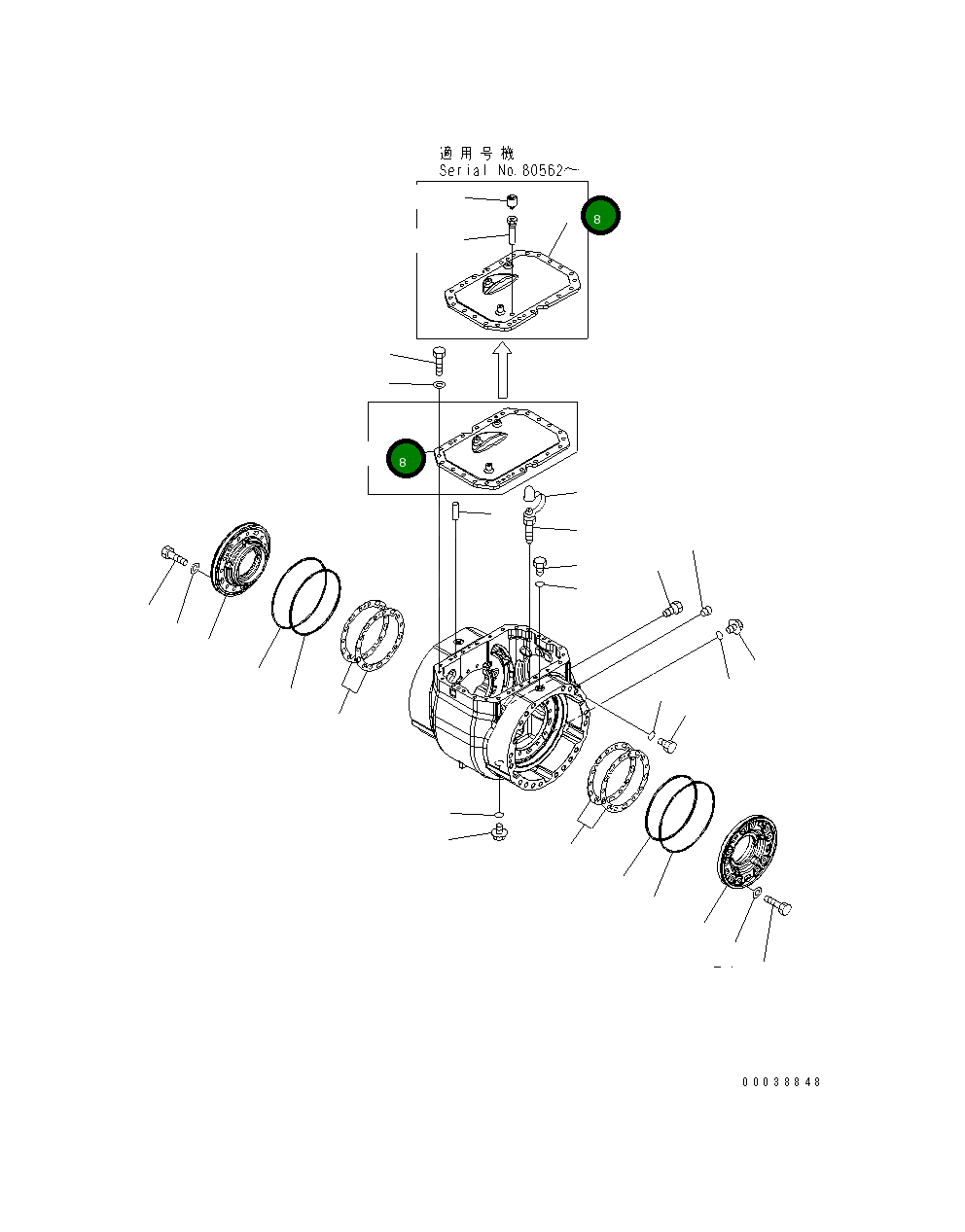 Крышка 421-22-33350 Komatsu