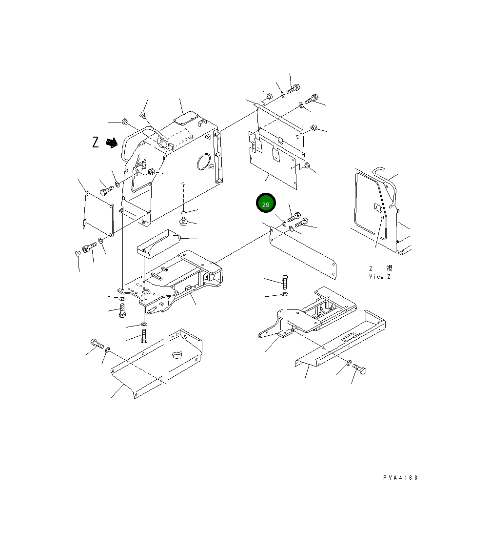 Крышка 114-54-41550  Komatsu