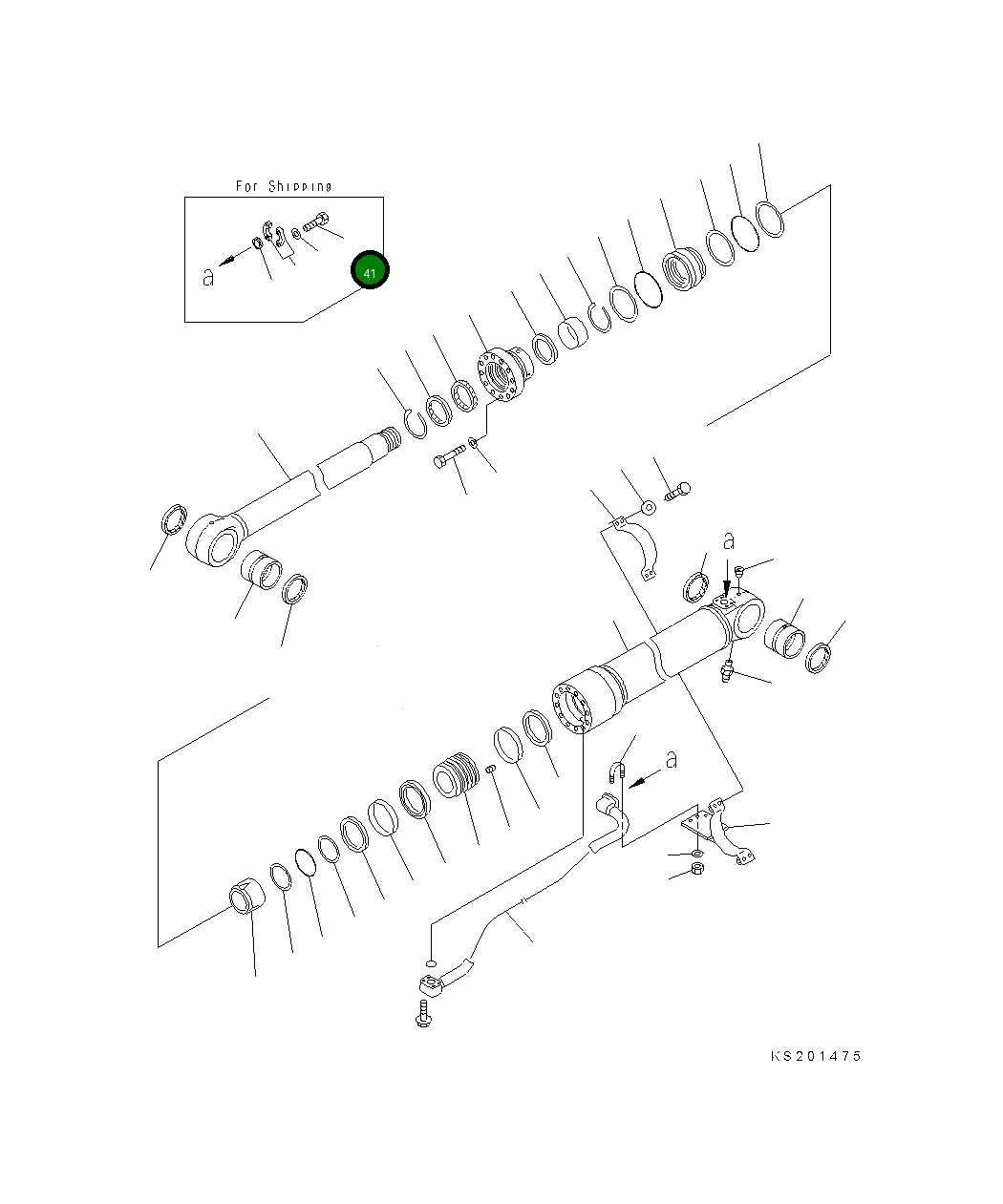 Болт 07272-21035  Komatsu