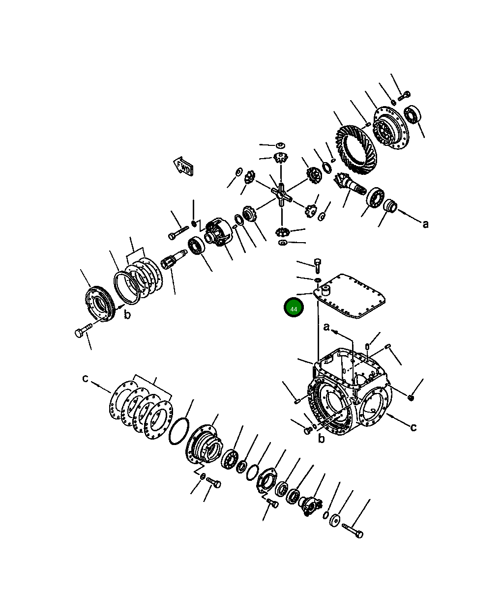 Крышка 419-22-13122  Komatsu