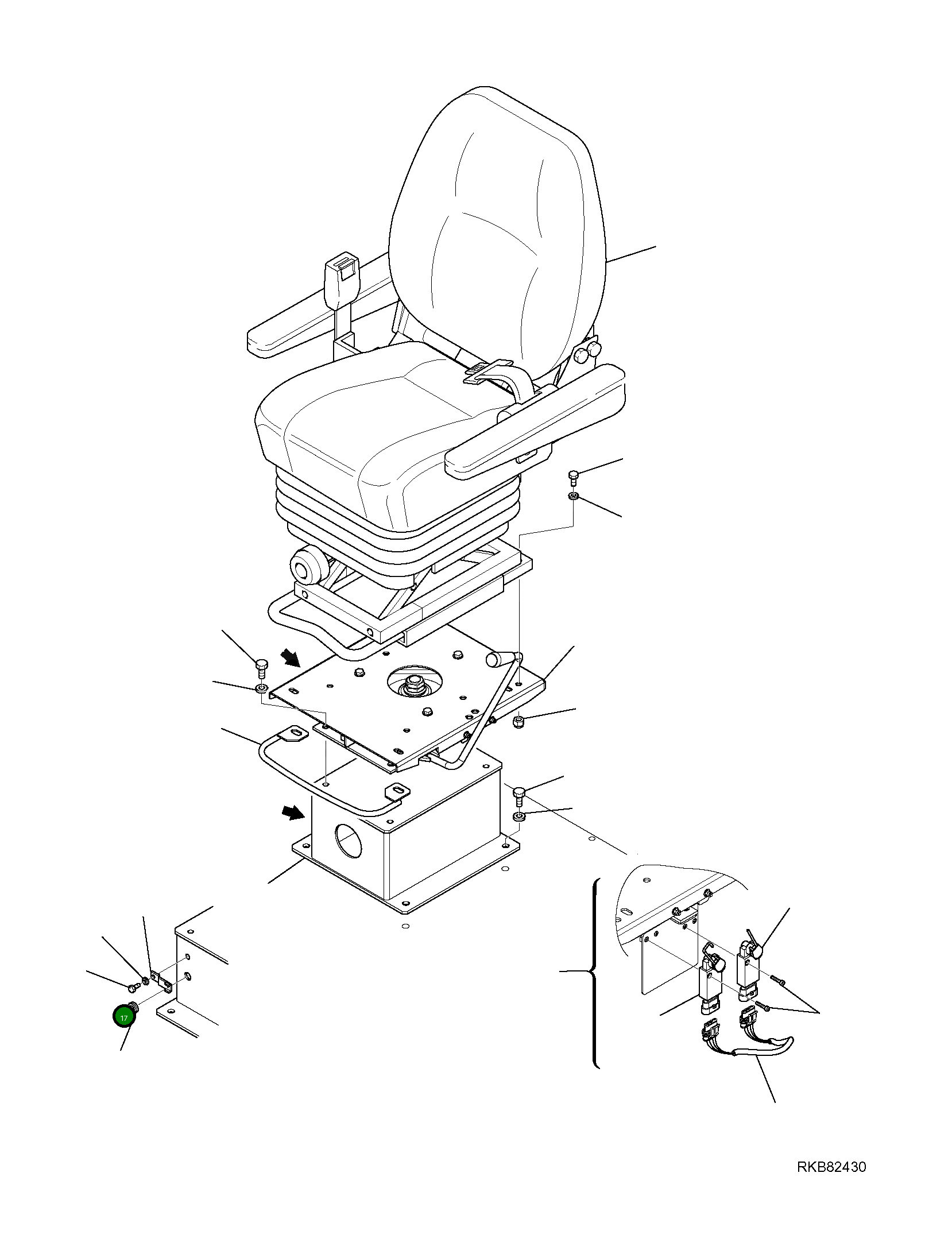 Болт 42N-54-15160 Komatsu