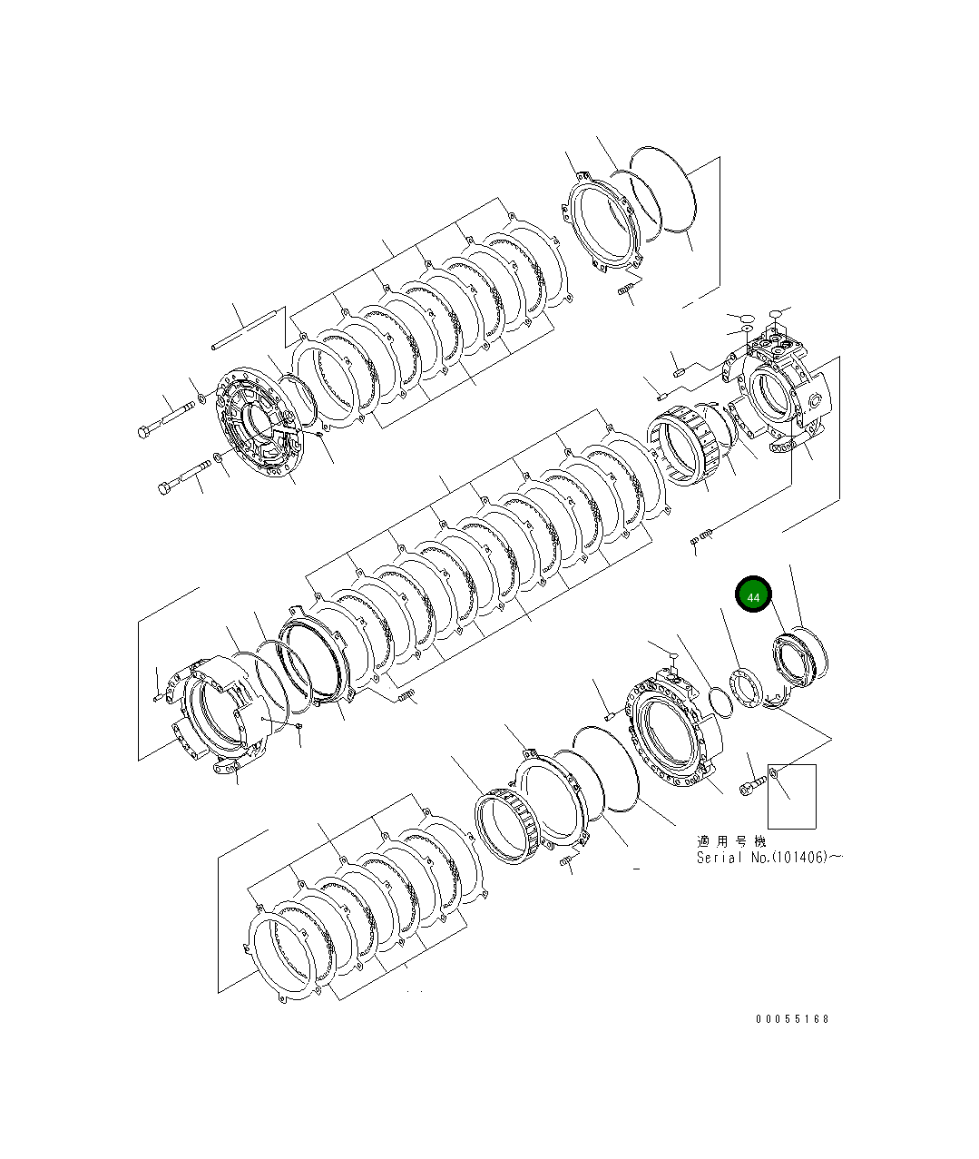 Крышка 14X-15-22371 Komatsu