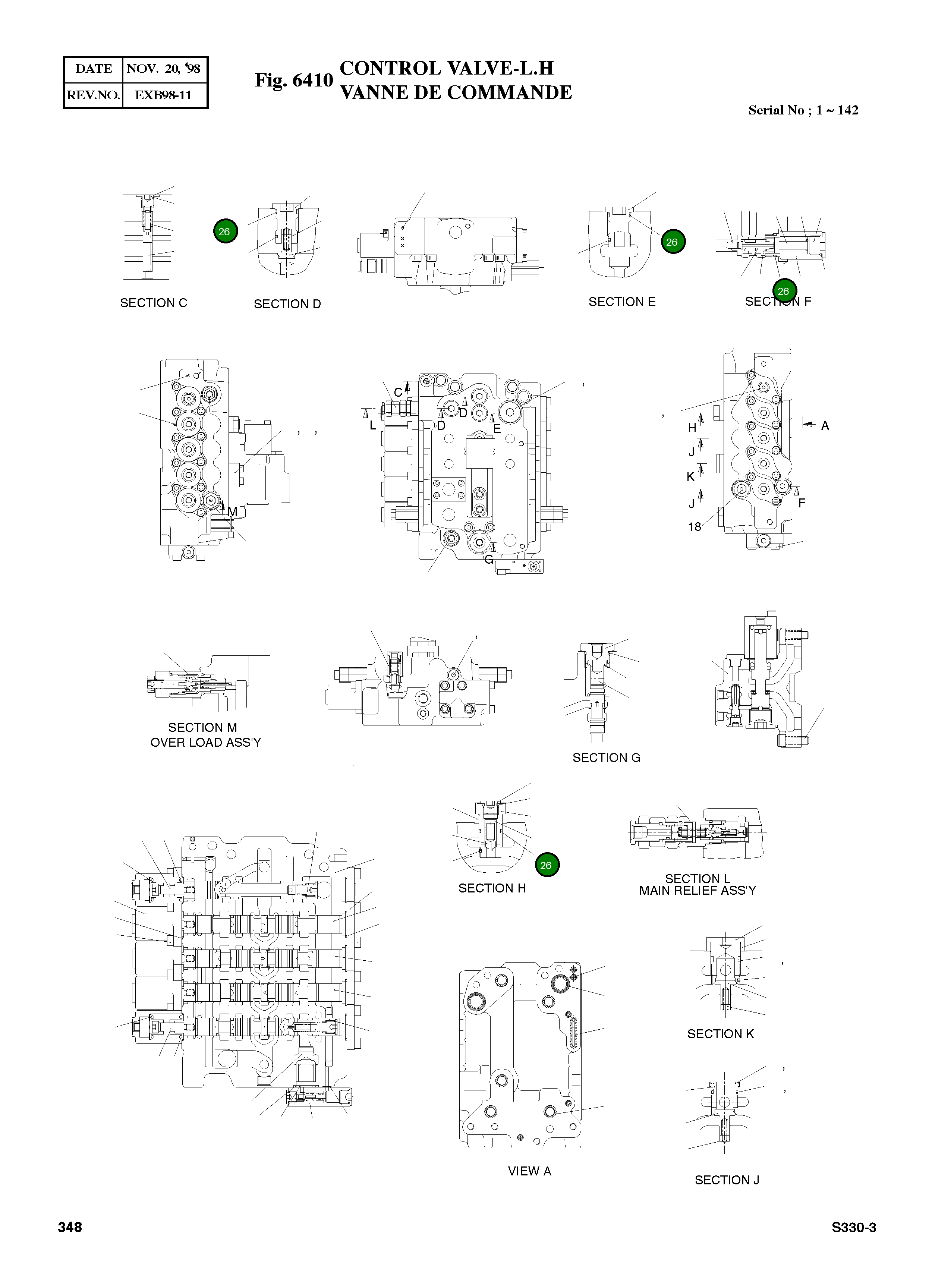 Кольцо уплотнительное (O-Ring) S8000211 Komatsu