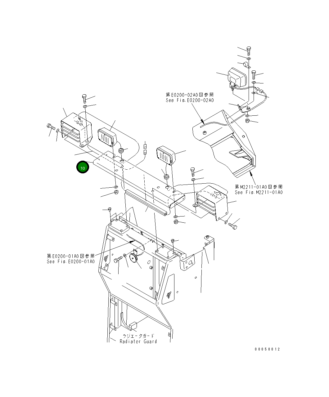 Крышка 134-06-61740 Komatsu