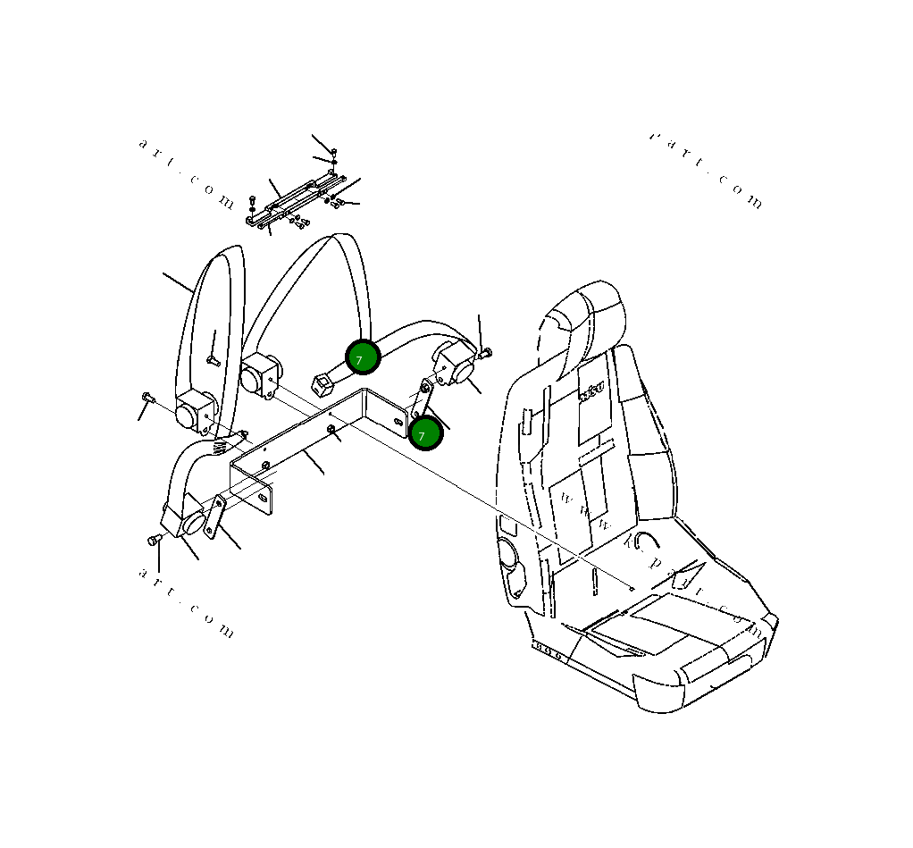 Болт FZ955271 Komatsu
