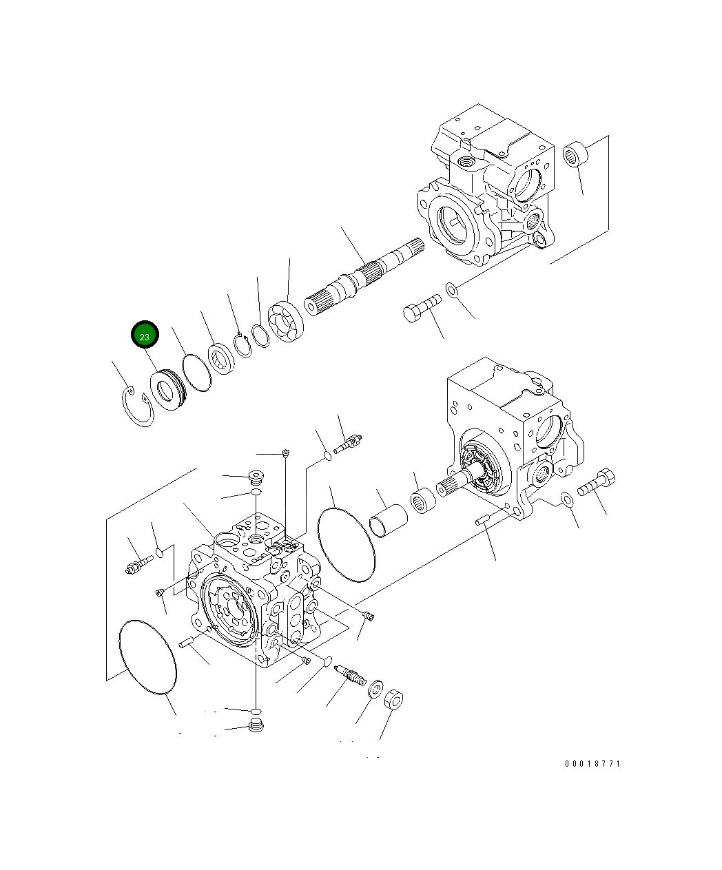Крышка 708-2M-12320 Komatsu