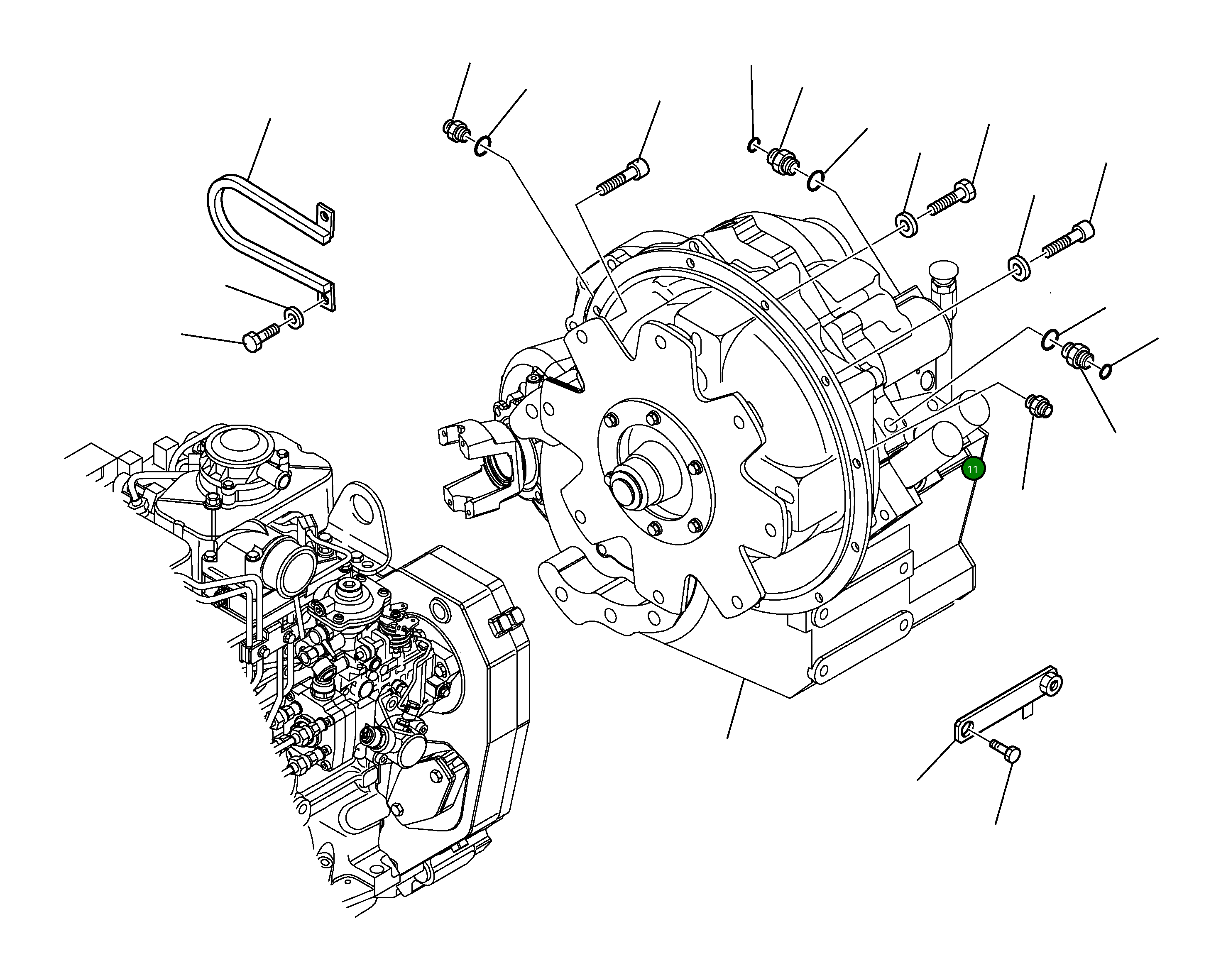 Кольцо уплотнительное (O-Ring) 37B-09-88014 Komatsu