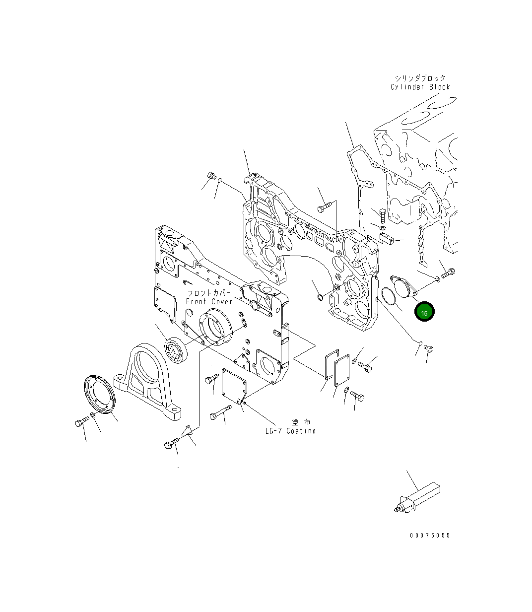 Крышка 6219-21-1810 Komatsu