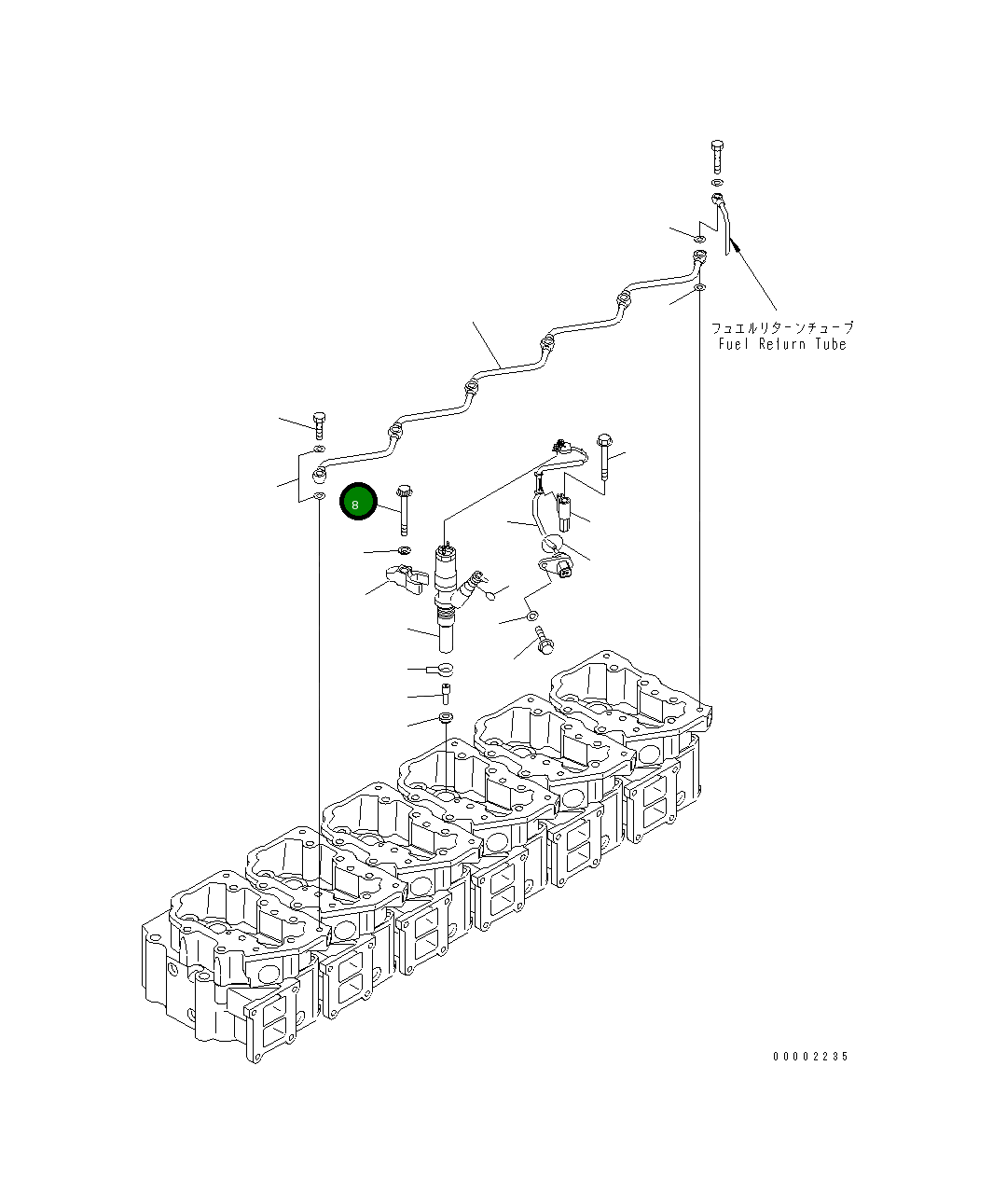 Болт 01437-01080 Komatsu
