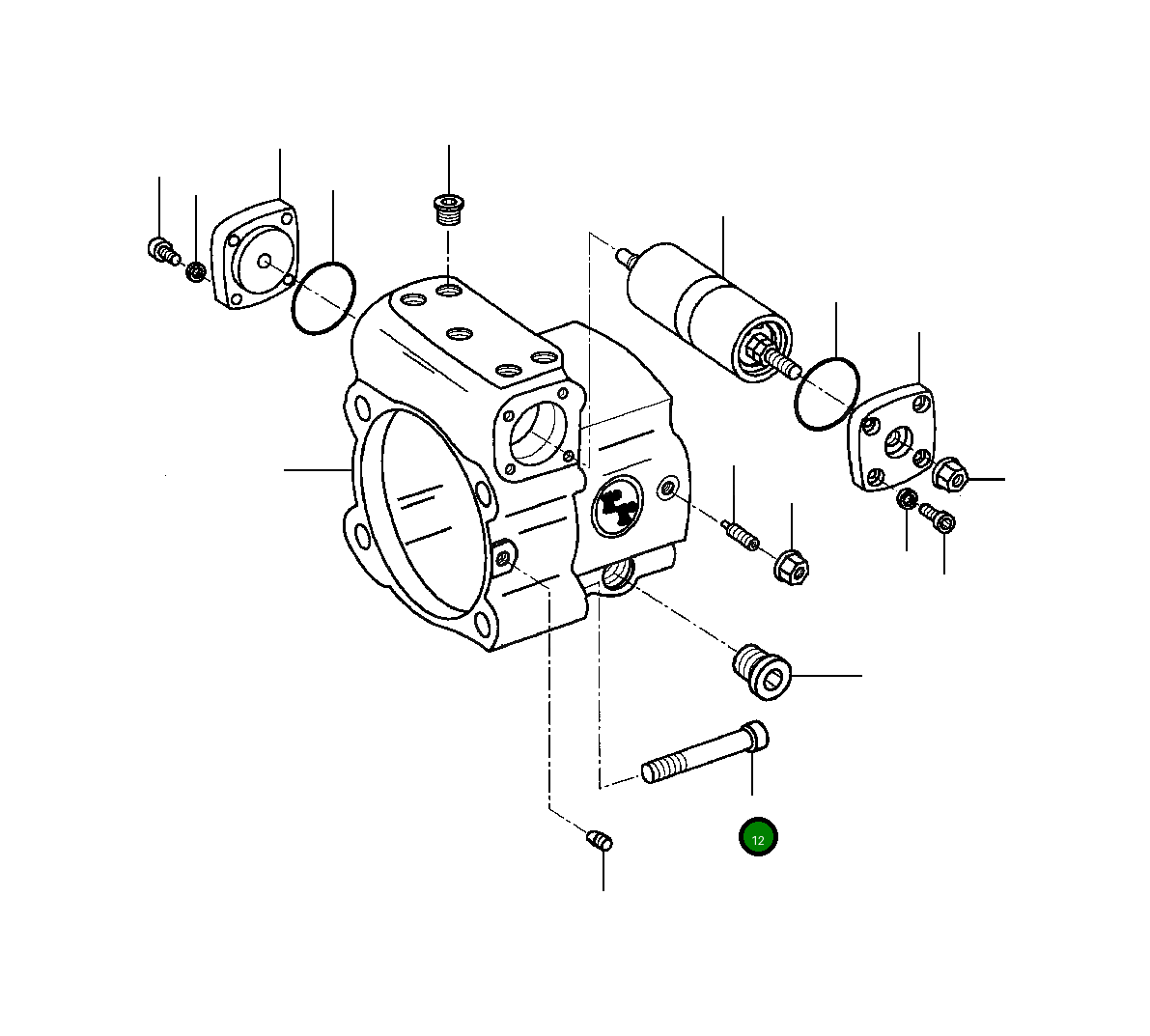 Болт 1267 875 H1 Komatsu