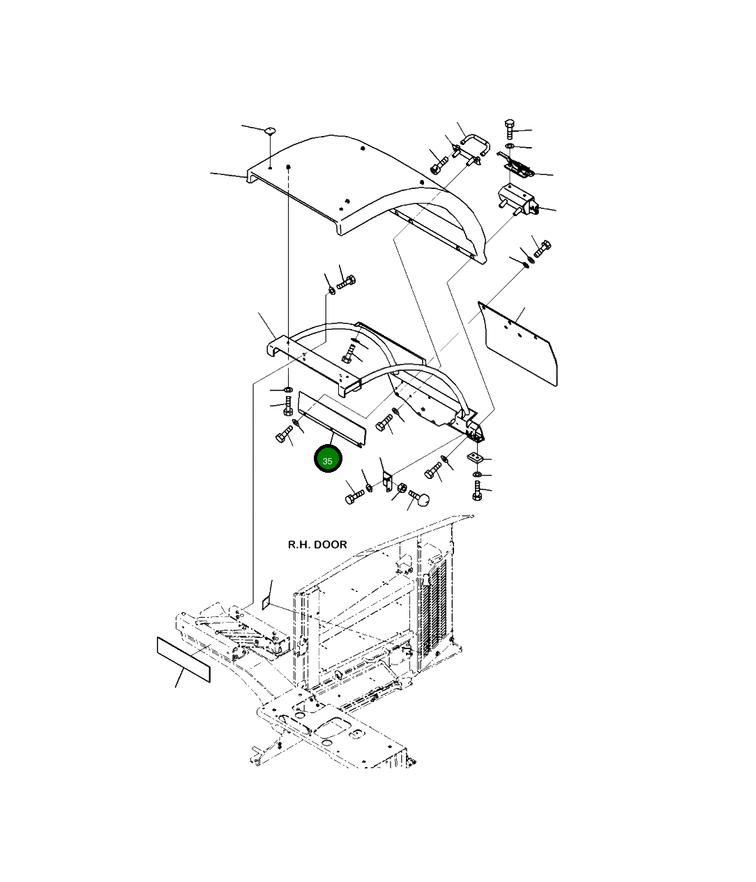 Крышка 423-54-55770 Komatsu