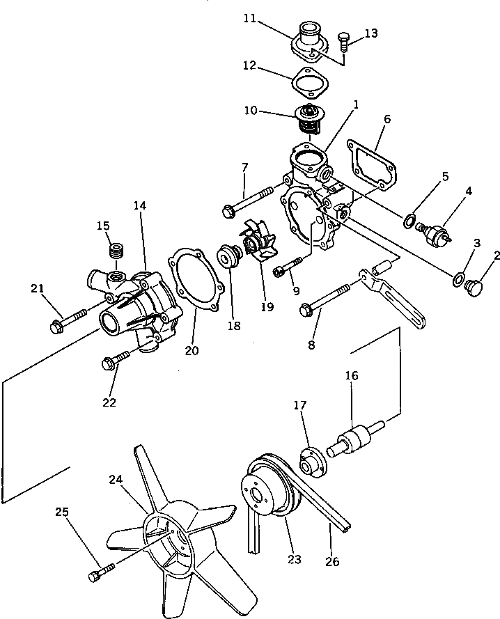 Болт YM26014-060162  Komatsu